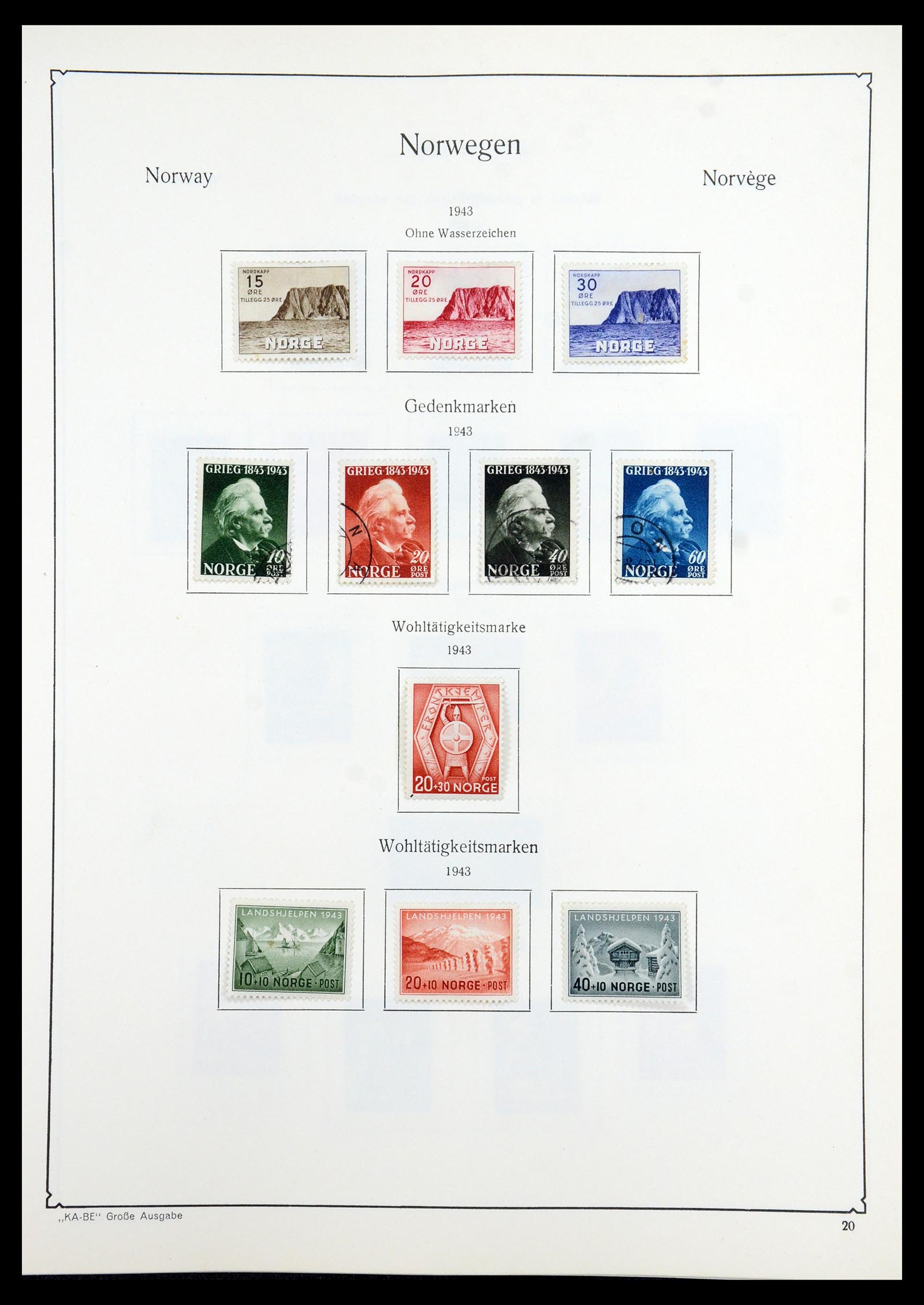 35772 020 - Postzegelverzameling 35772 Noorwegen 1856-2001.