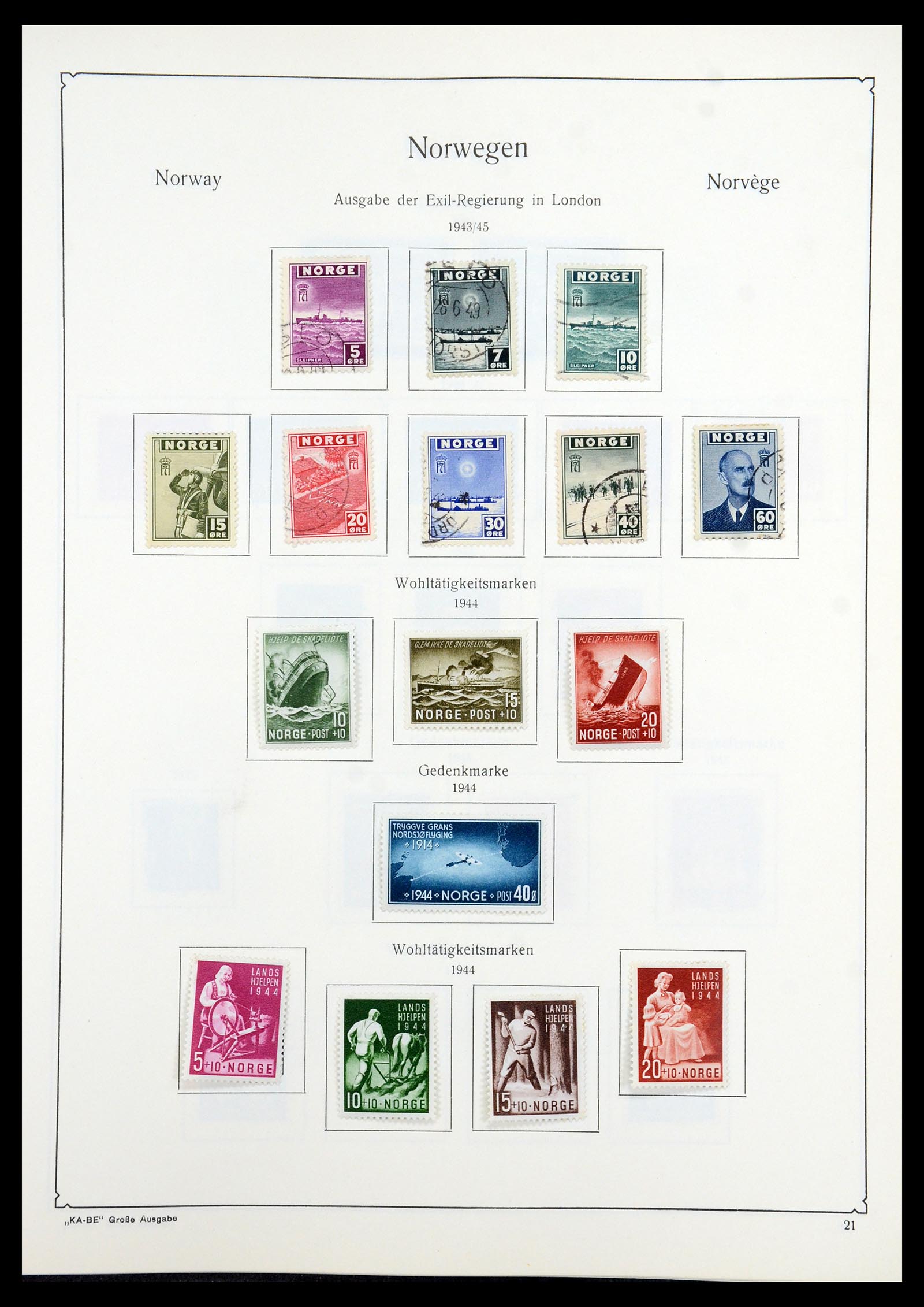 35772 021 - Postzegelverzameling 35772 Noorwegen 1856-2001.