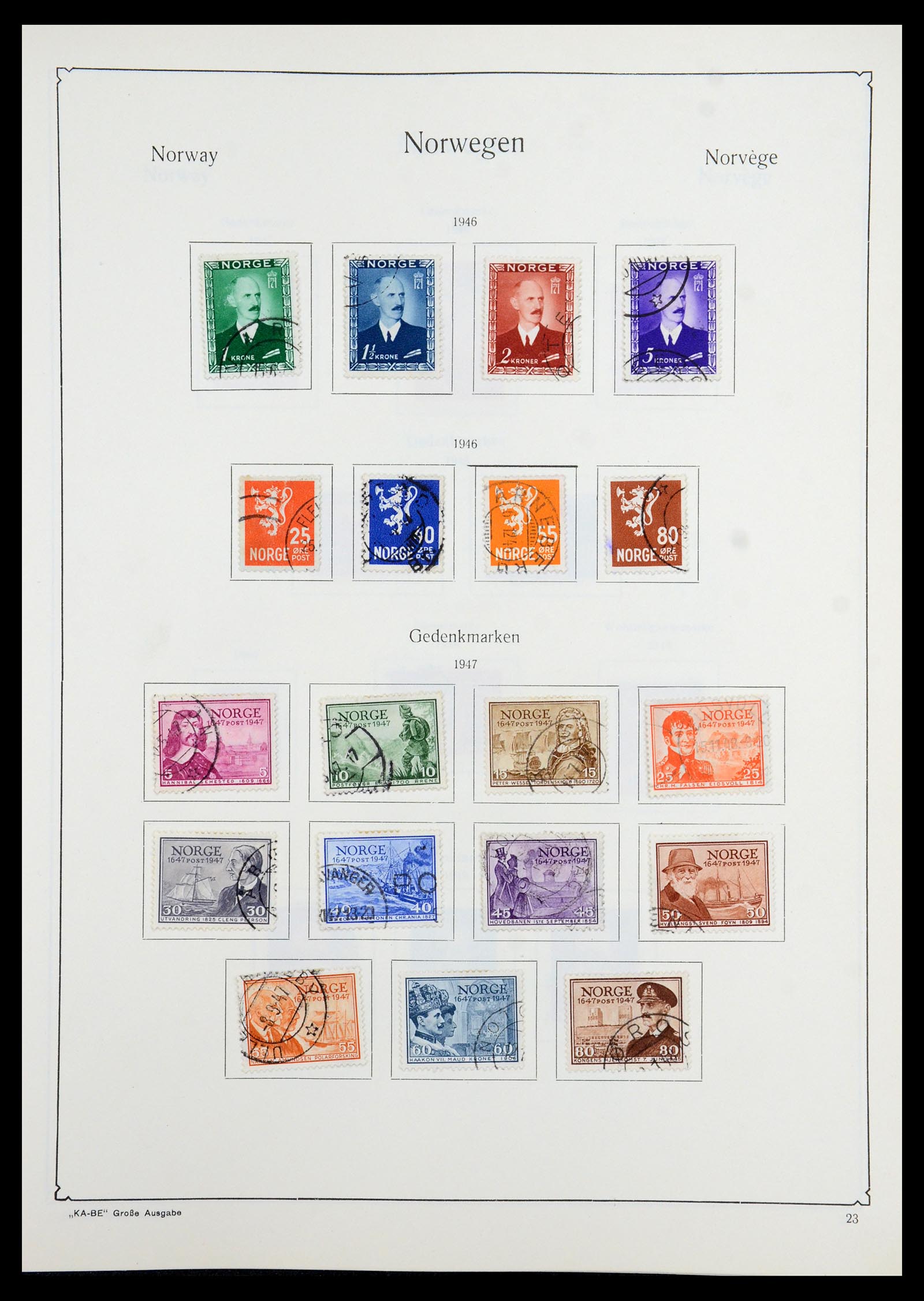 35772 023 - Postzegelverzameling 35772 Noorwegen 1856-2001.