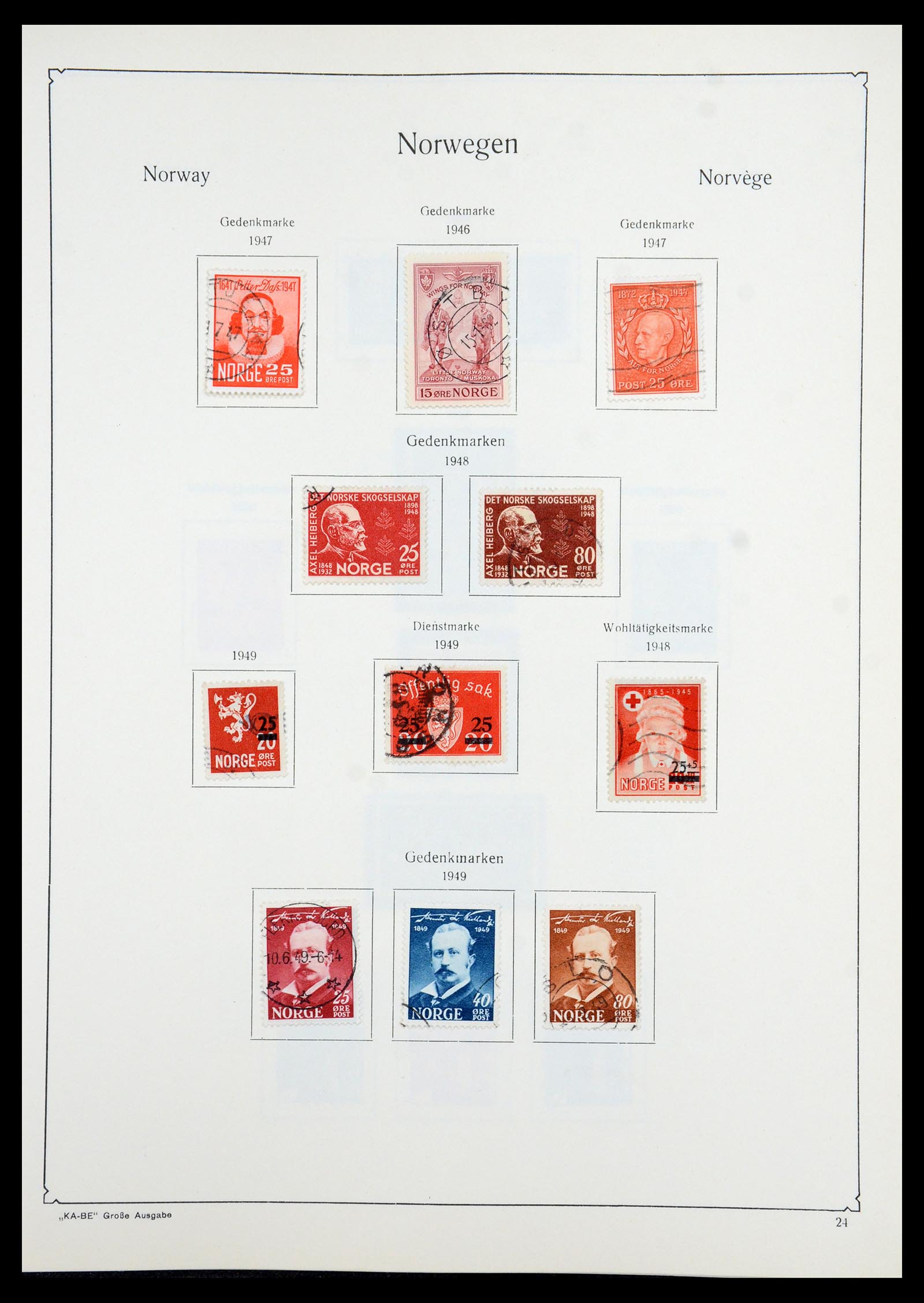 35772 024 - Postzegelverzameling 35772 Noorwegen 1856-2001.