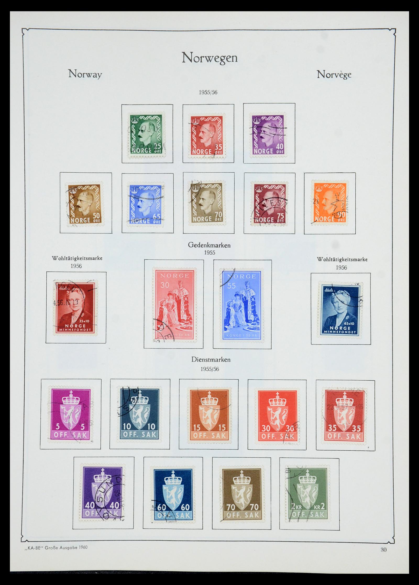 35772 030 - Postzegelverzameling 35772 Noorwegen 1856-2001.