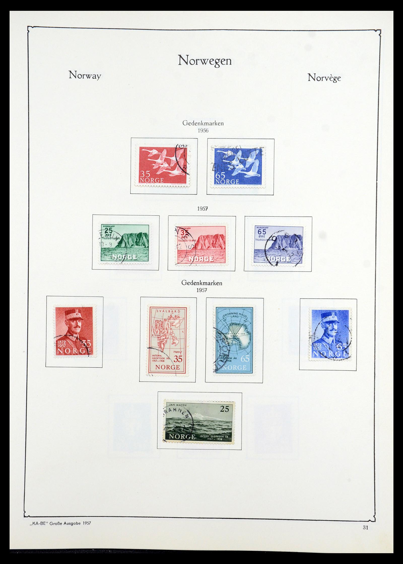 35772 031 - Postzegelverzameling 35772 Noorwegen 1856-2001.