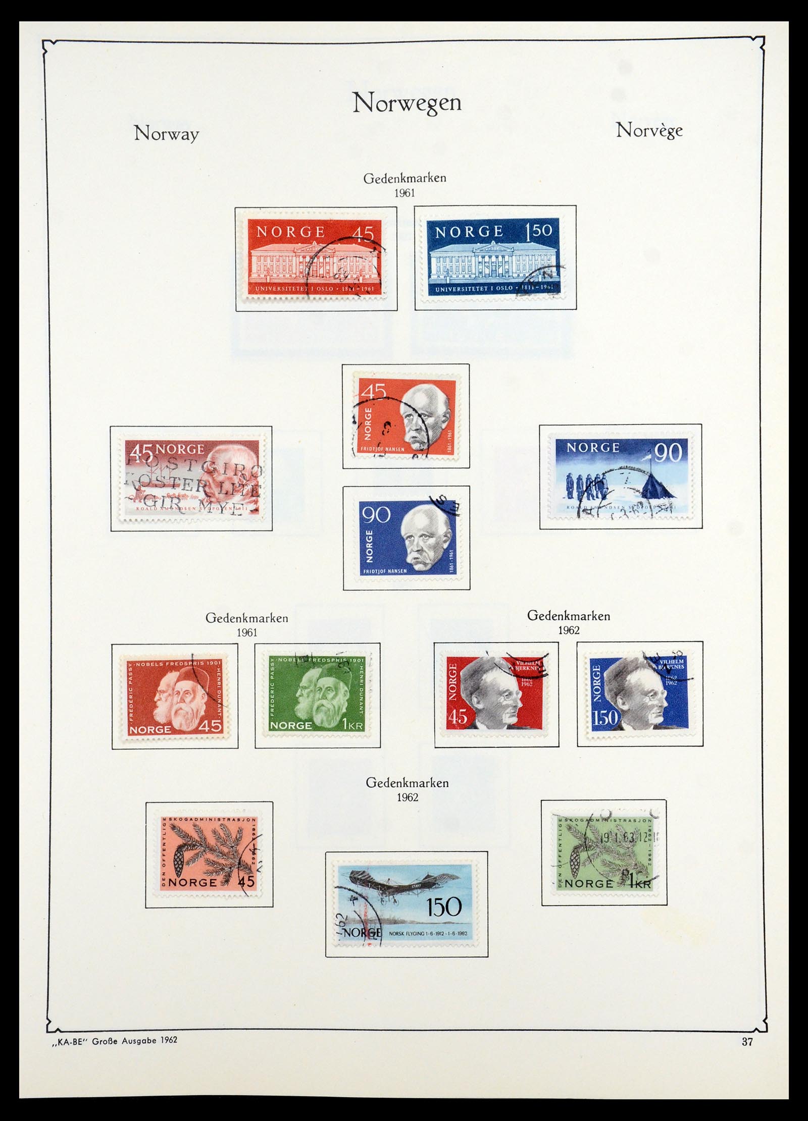 35772 037 - Postzegelverzameling 35772 Noorwegen 1856-2001.