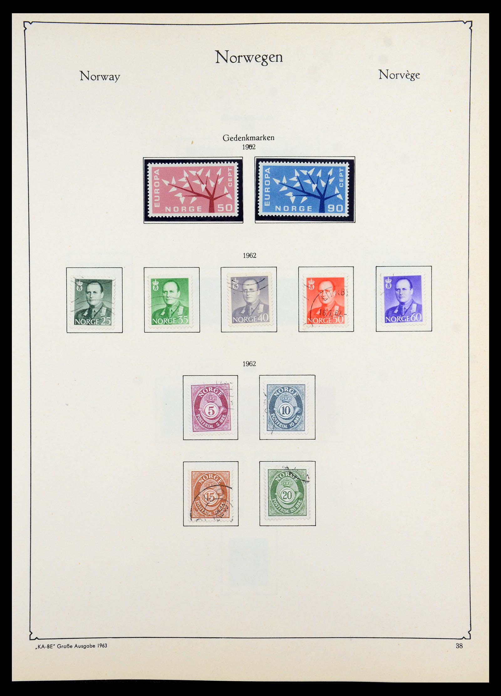 35772 038 - Postzegelverzameling 35772 Noorwegen 1856-2001.
