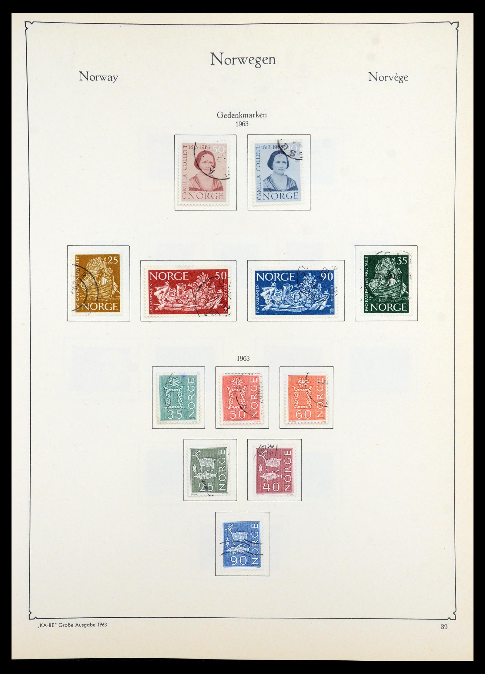 35772 039 - Postzegelverzameling 35772 Noorwegen 1856-2001.