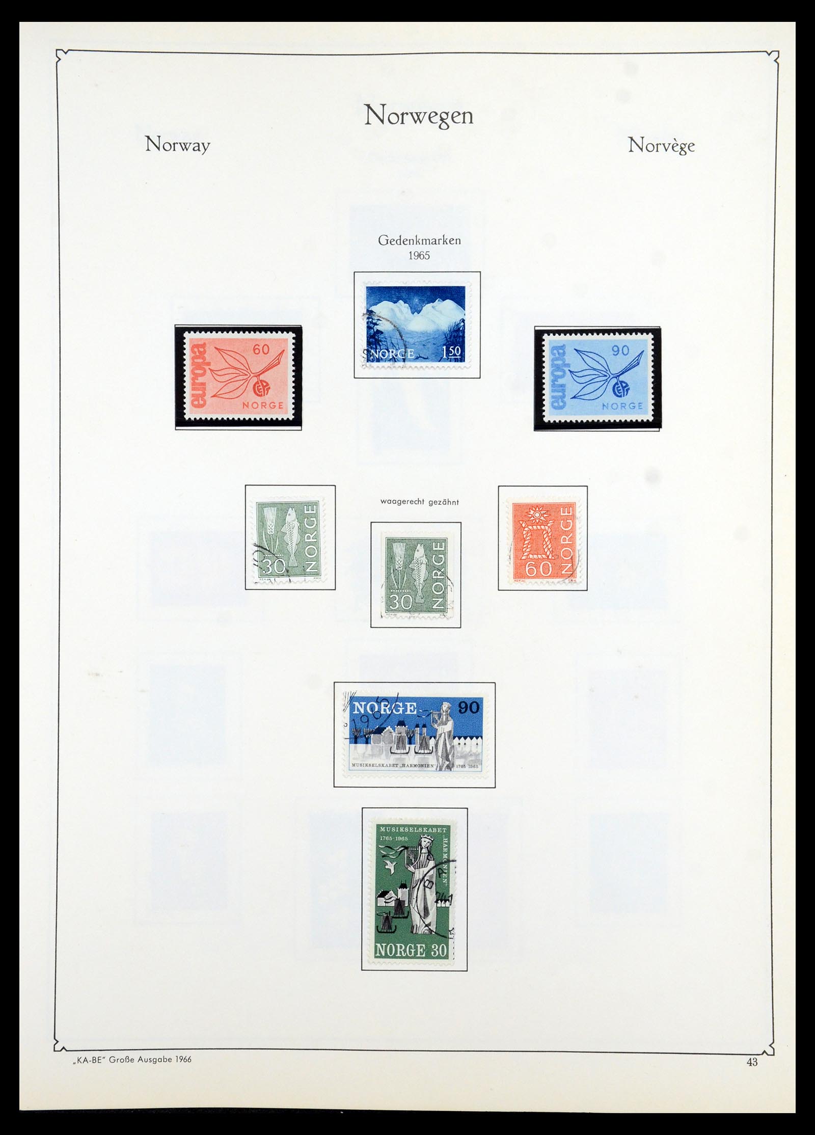 35772 044 - Postzegelverzameling 35772 Noorwegen 1856-2001.