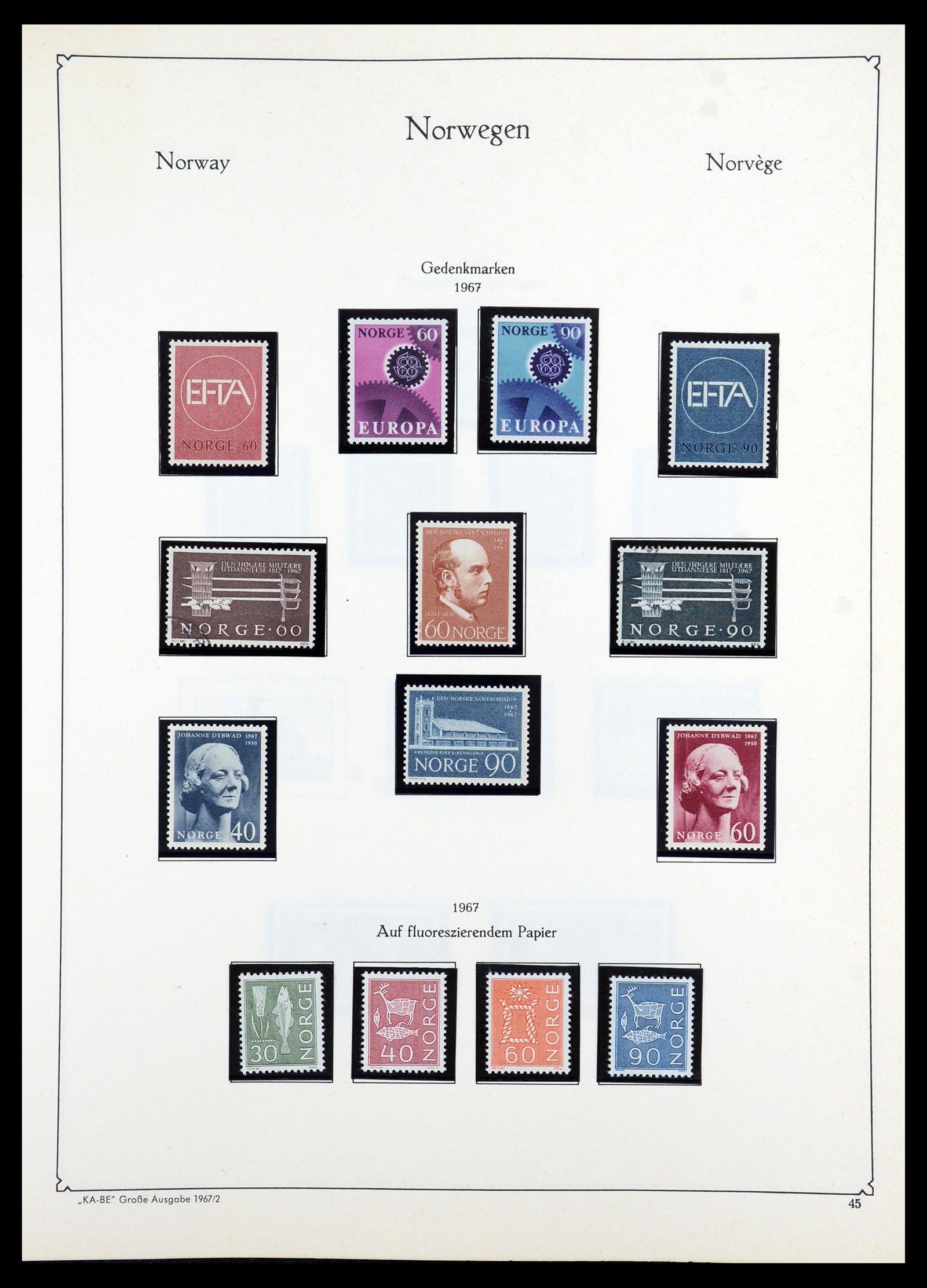 35772 046 - Postzegelverzameling 35772 Noorwegen 1856-2001.