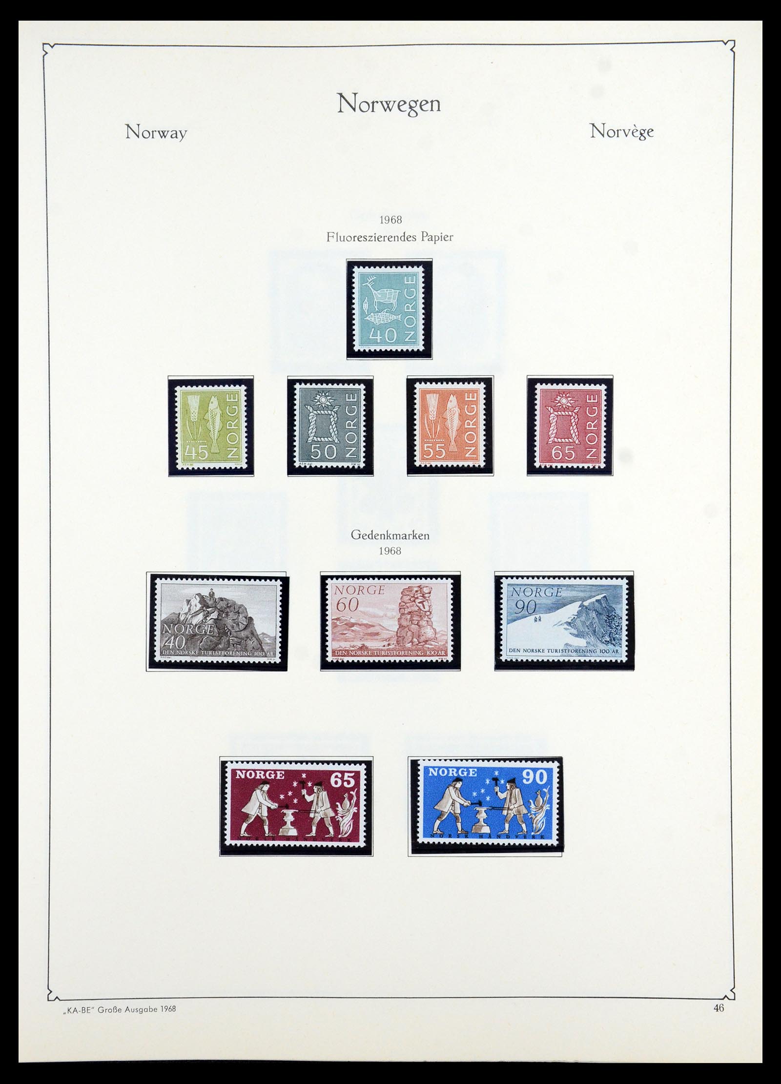 35772 047 - Postzegelverzameling 35772 Noorwegen 1856-2001.