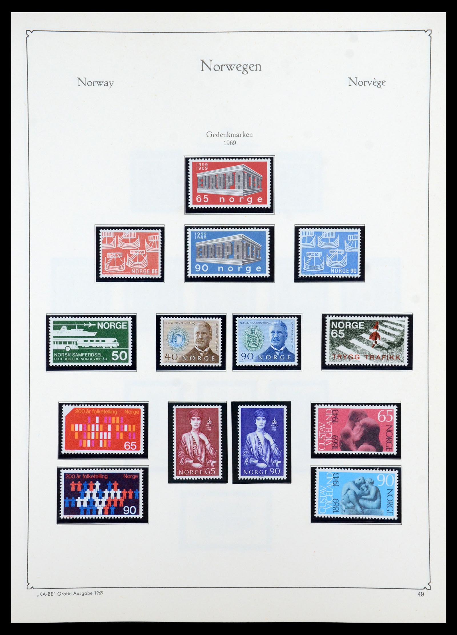 35772 051 - Postzegelverzameling 35772 Noorwegen 1856-2001.