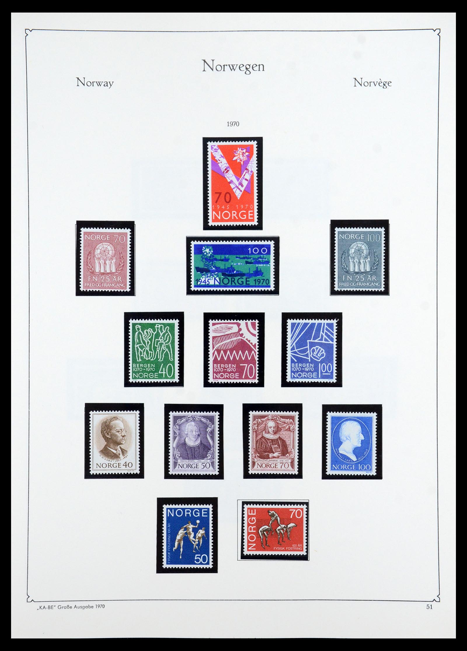 35772 053 - Postzegelverzameling 35772 Noorwegen 1856-2001.