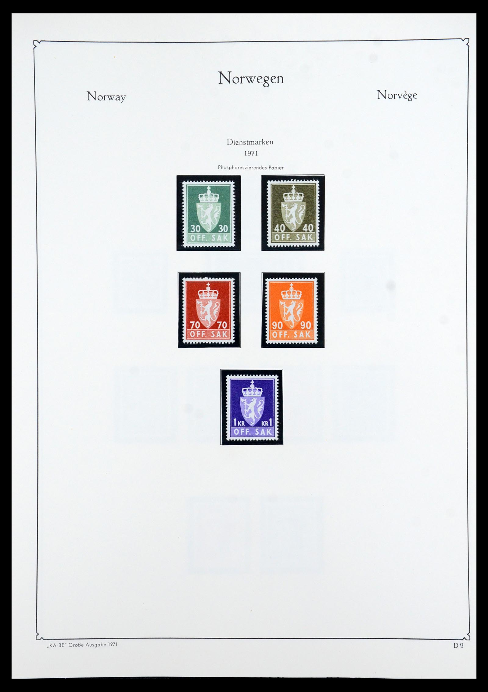 35772 056 - Postzegelverzameling 35772 Noorwegen 1856-2001.