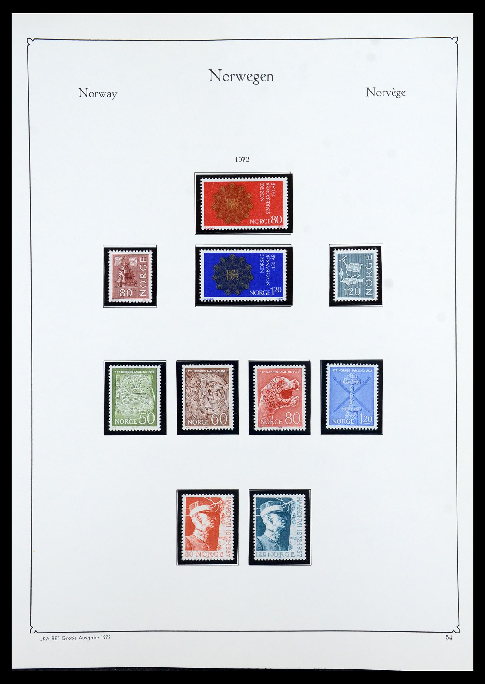 35772 057 - Postzegelverzameling 35772 Noorwegen 1856-2001.