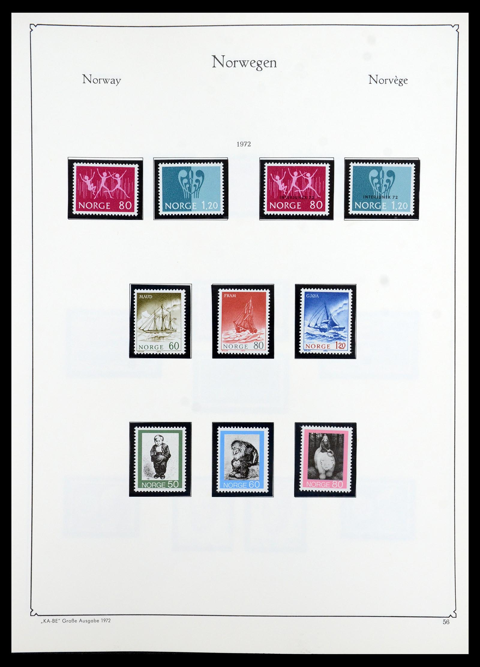 35772 059 - Postzegelverzameling 35772 Noorwegen 1856-2001.