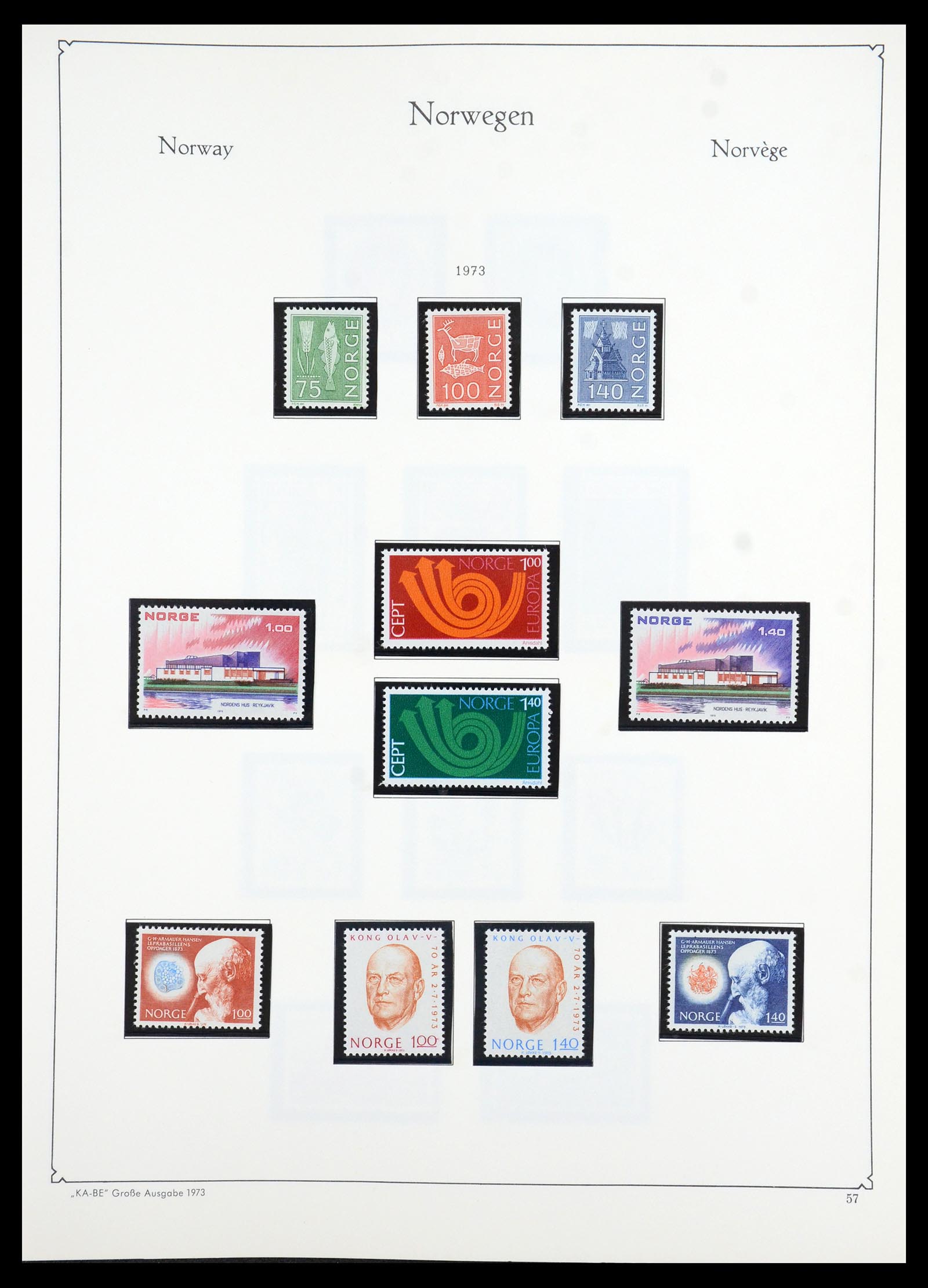 35772 060 - Postzegelverzameling 35772 Noorwegen 1856-2001.