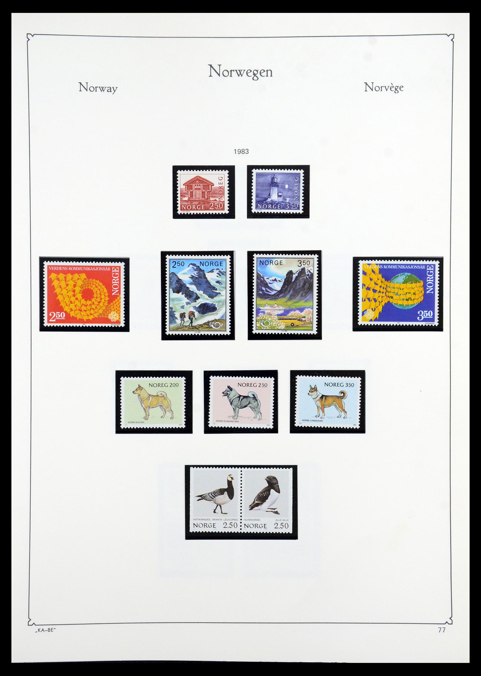 35772 082 - Postzegelverzameling 35772 Noorwegen 1856-2001.