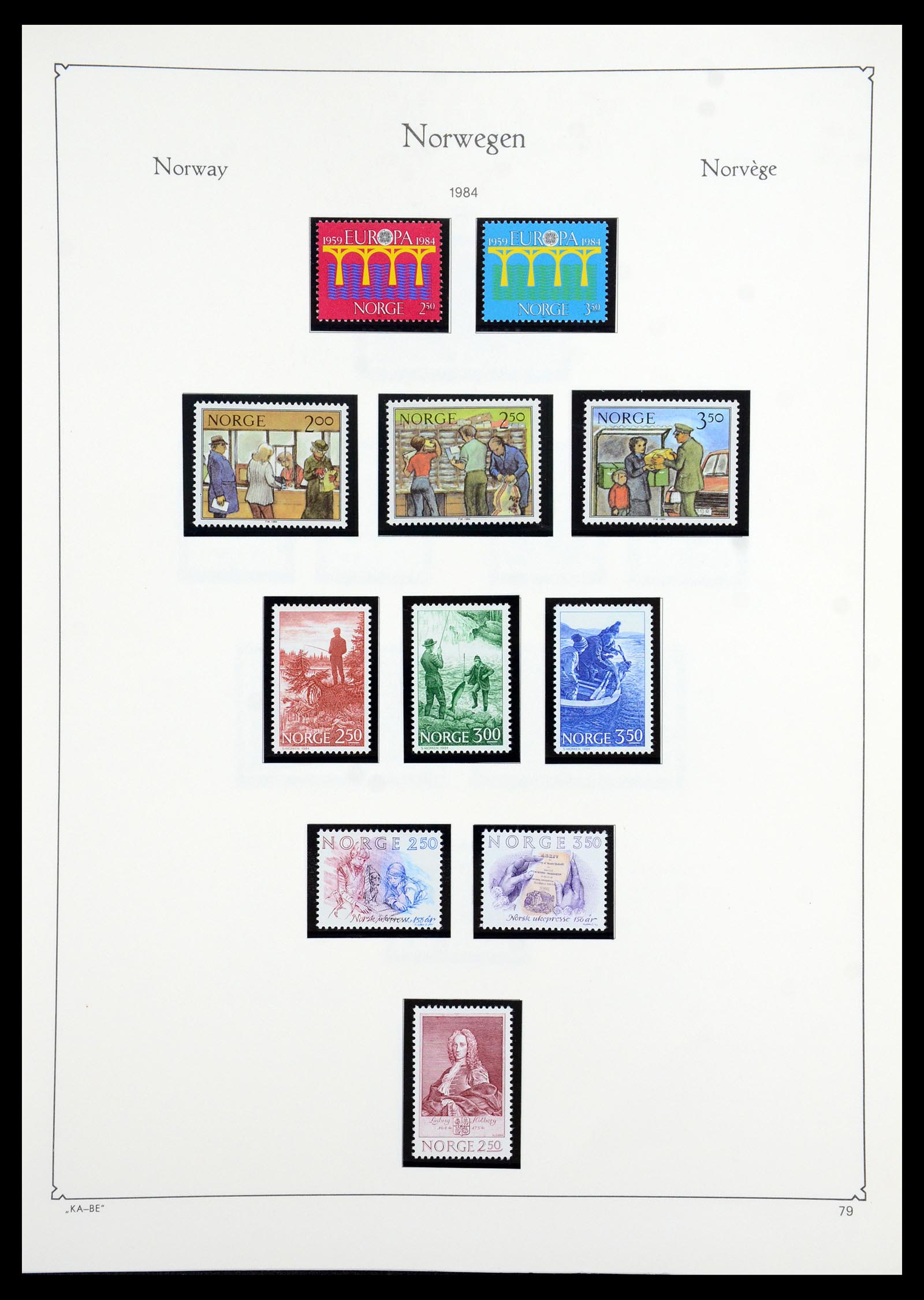 35772 084 - Postzegelverzameling 35772 Noorwegen 1856-2001.