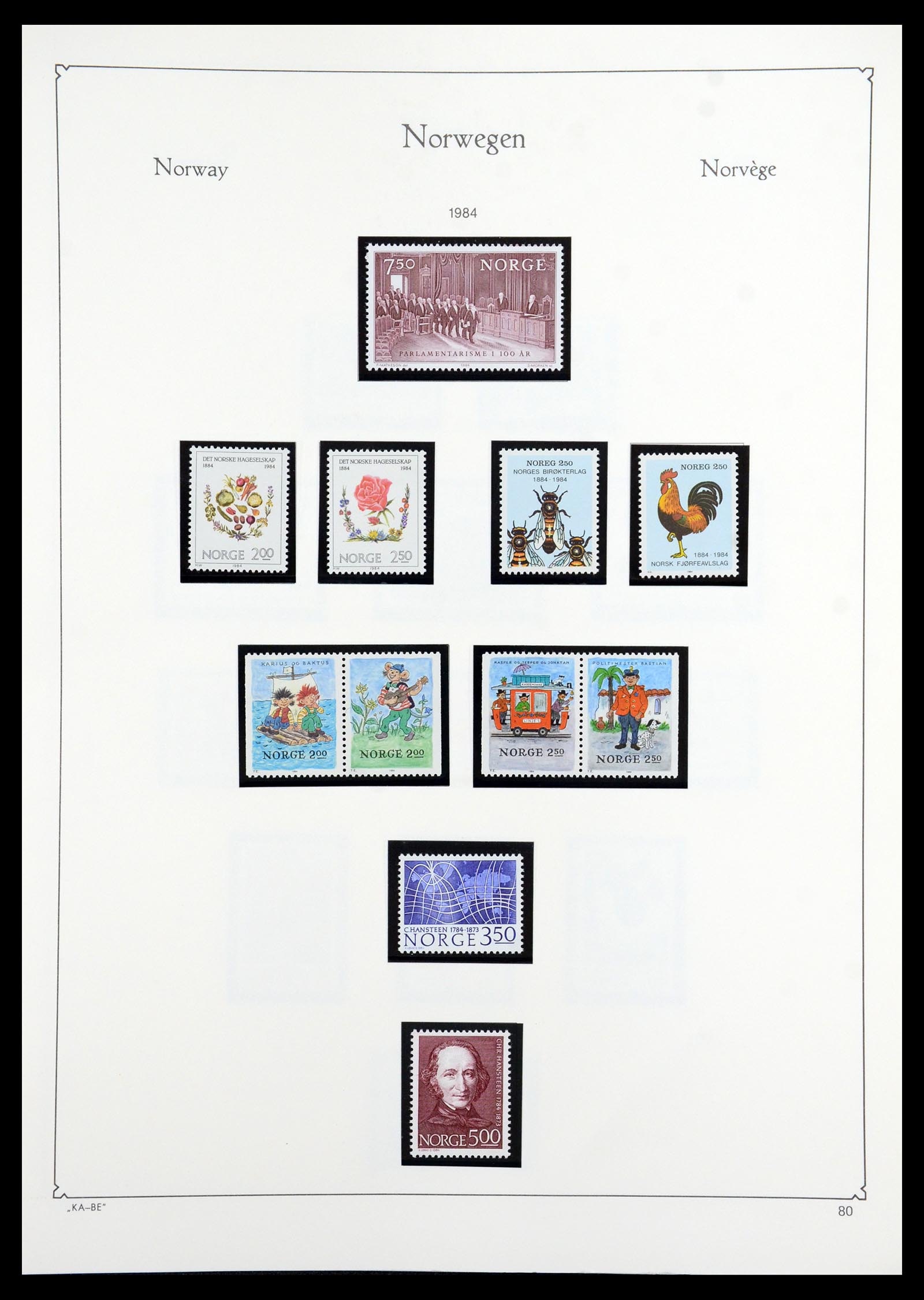 35772 085 - Postzegelverzameling 35772 Noorwegen 1856-2001.