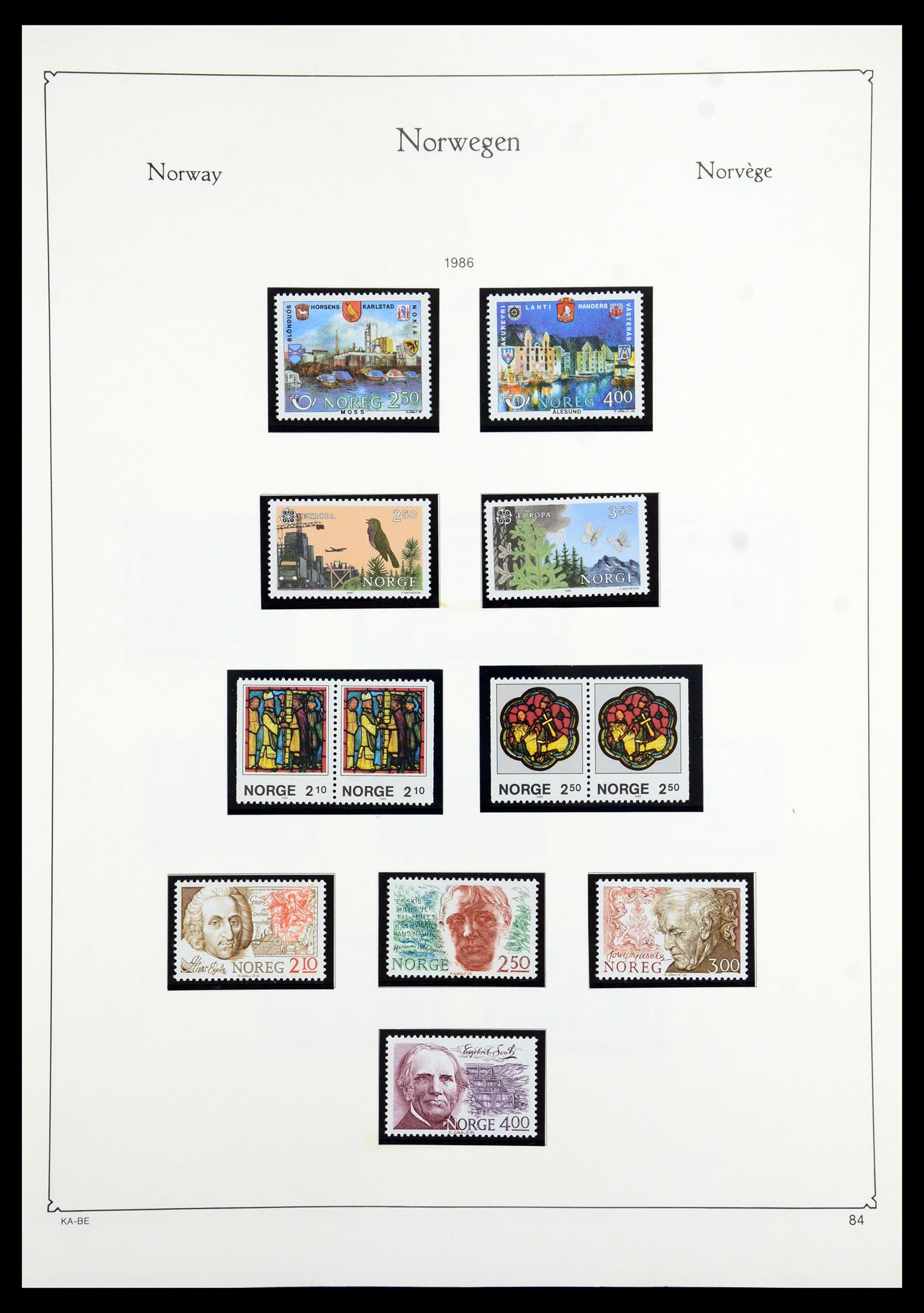 35772 089 - Postzegelverzameling 35772 Noorwegen 1856-2001.