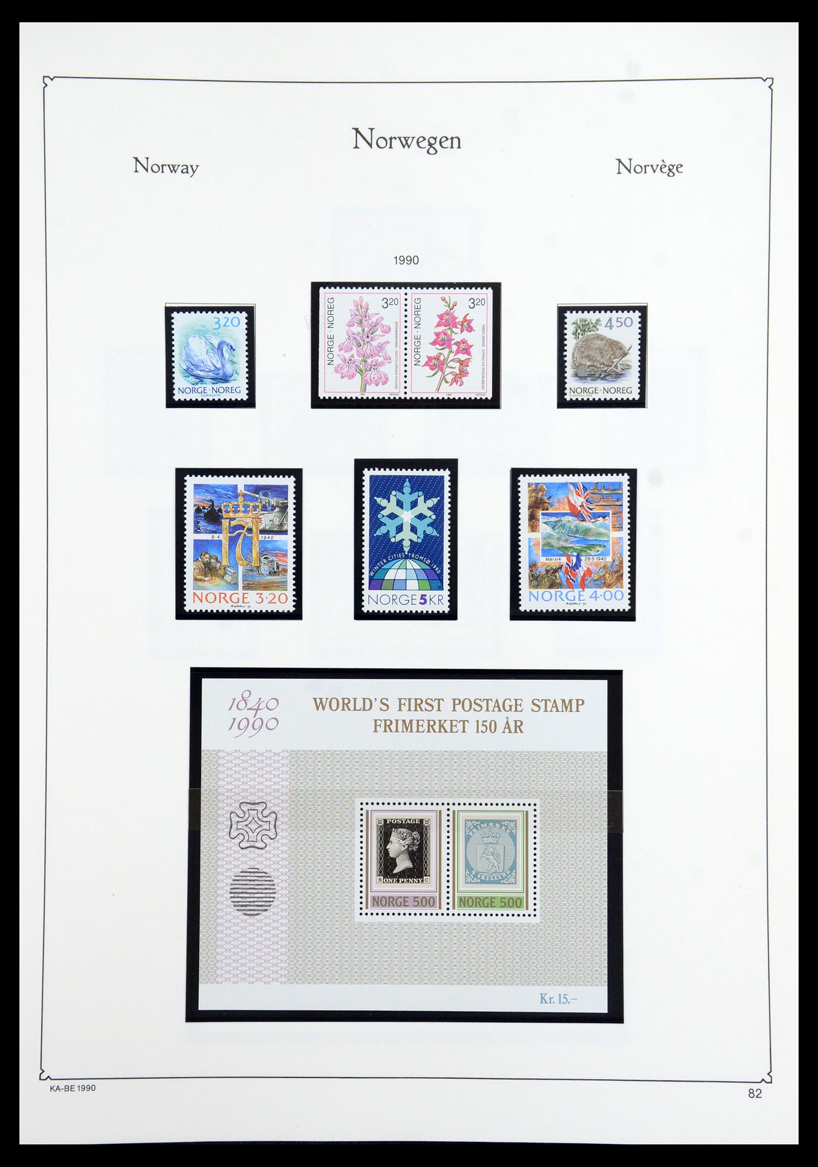 35772 099 - Postzegelverzameling 35772 Noorwegen 1856-2001.