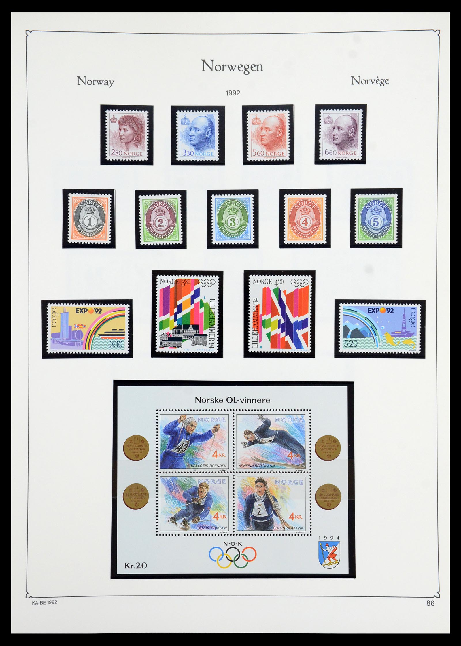 35772 103 - Postzegelverzameling 35772 Noorwegen 1856-2001.
