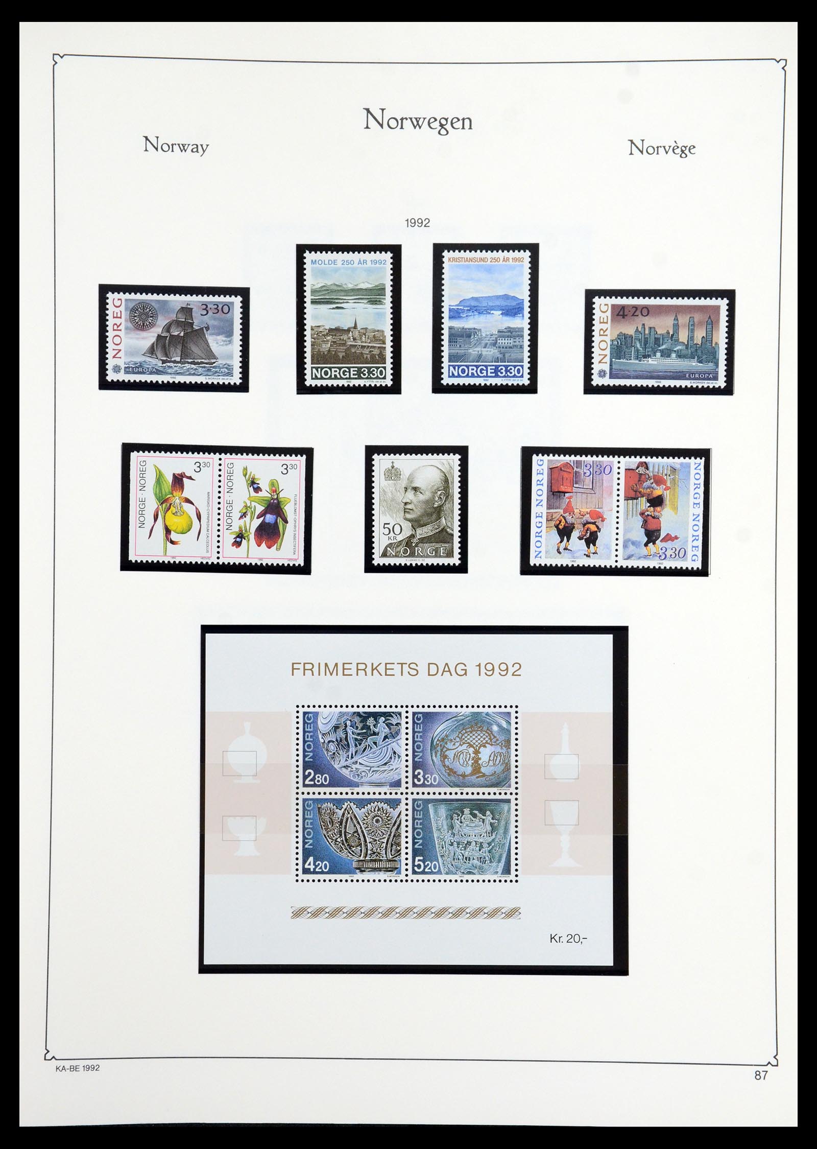 35772 104 - Postzegelverzameling 35772 Noorwegen 1856-2001.