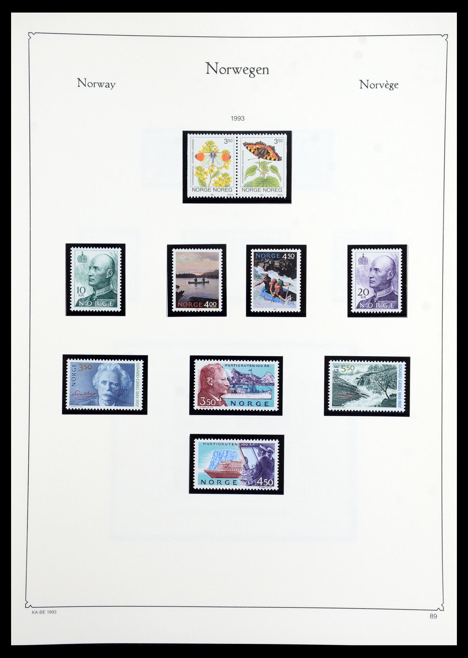 35772 106 - Postzegelverzameling 35772 Noorwegen 1856-2001.