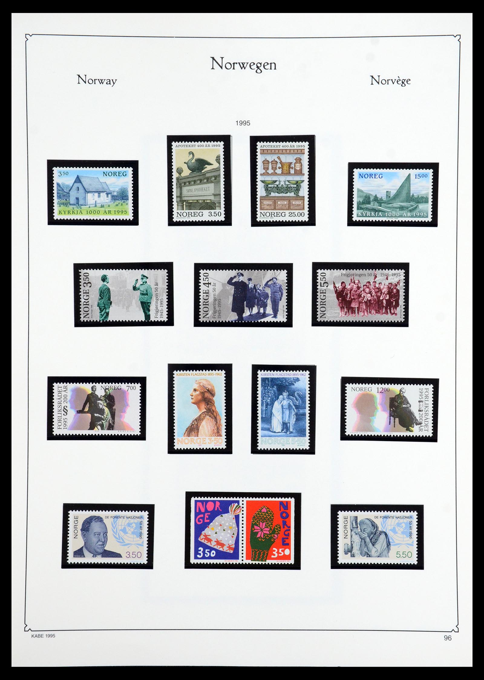 35772 113 - Postzegelverzameling 35772 Noorwegen 1856-2001.