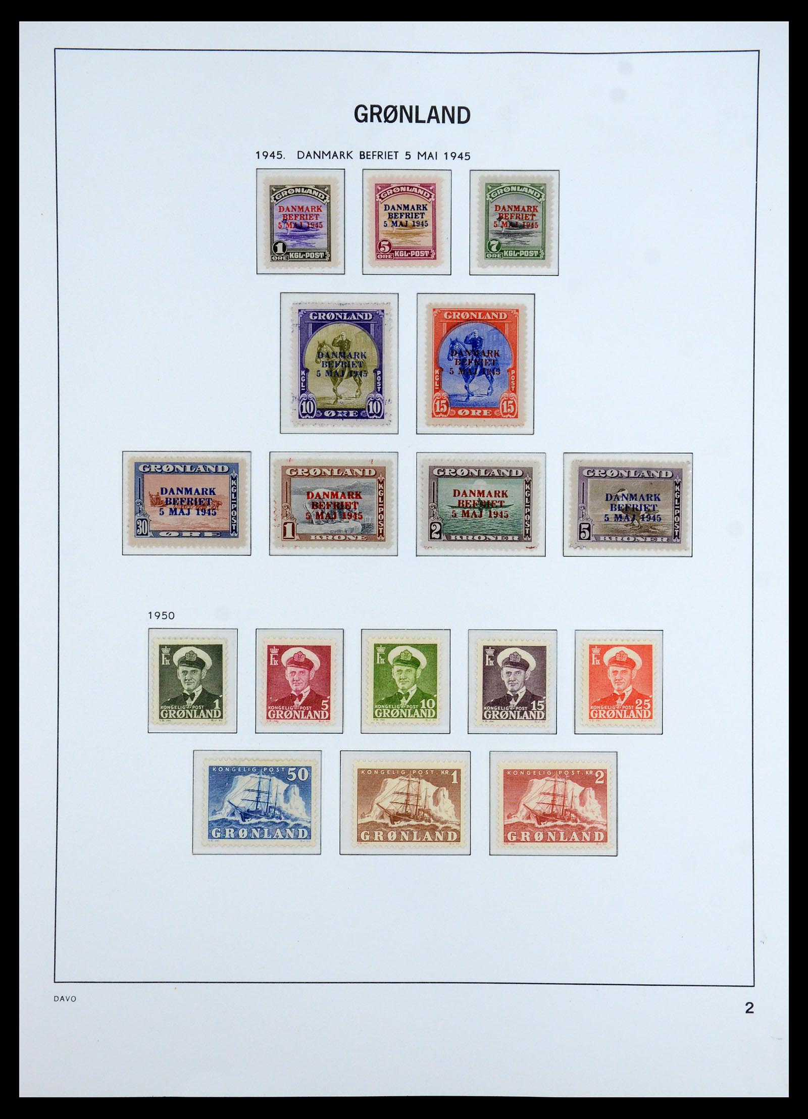 35773 003 - Postzegelverzameling 35773 Groenland 1905-1999.