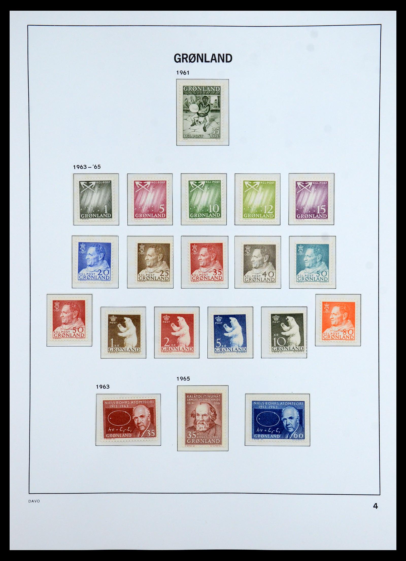 35773 005 - Postzegelverzameling 35773 Groenland 1905-1999.