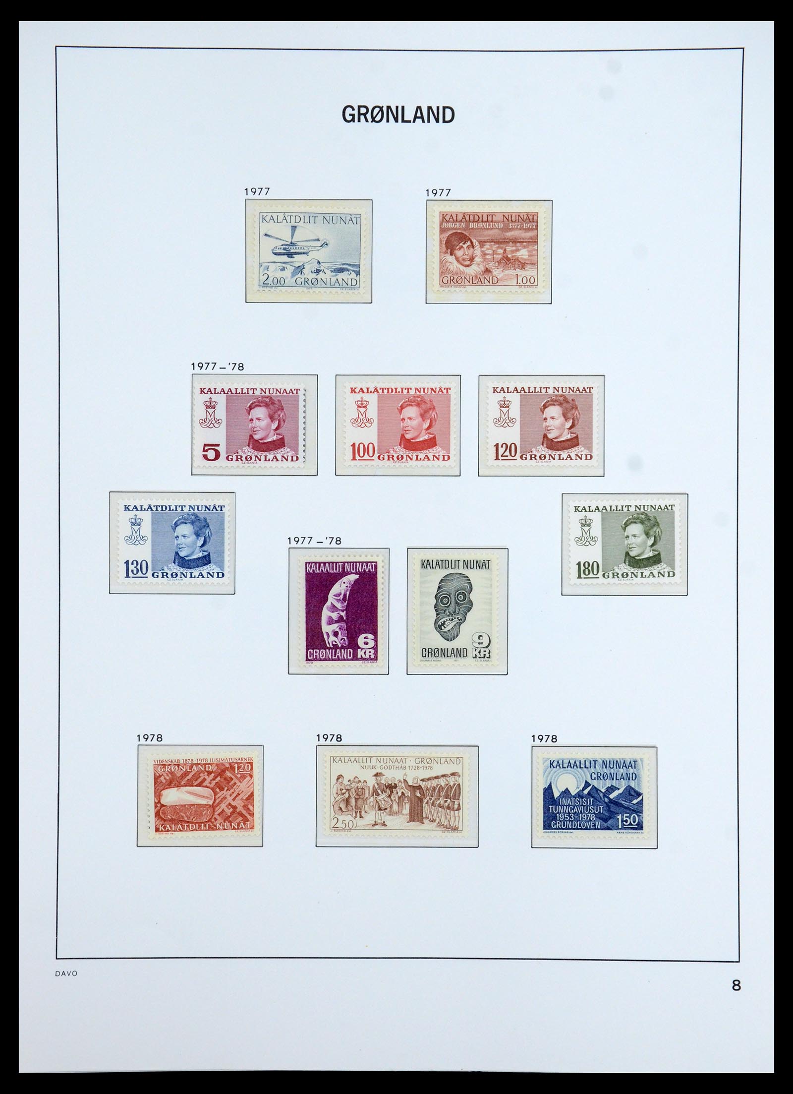 35773 009 - Postzegelverzameling 35773 Groenland 1905-1999.