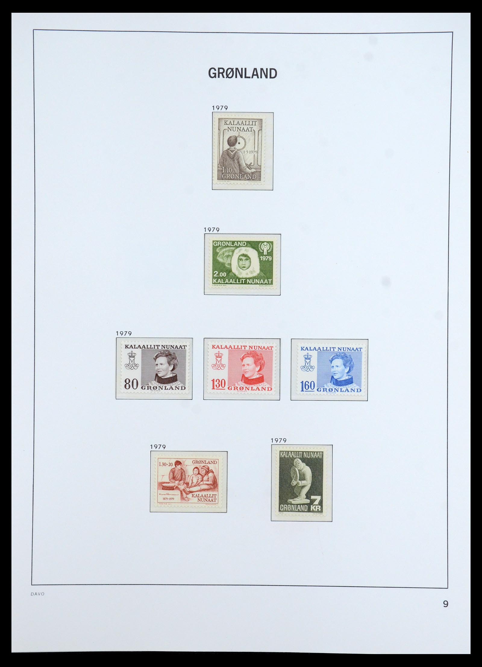 35773 010 - Postzegelverzameling 35773 Groenland 1905-1999.