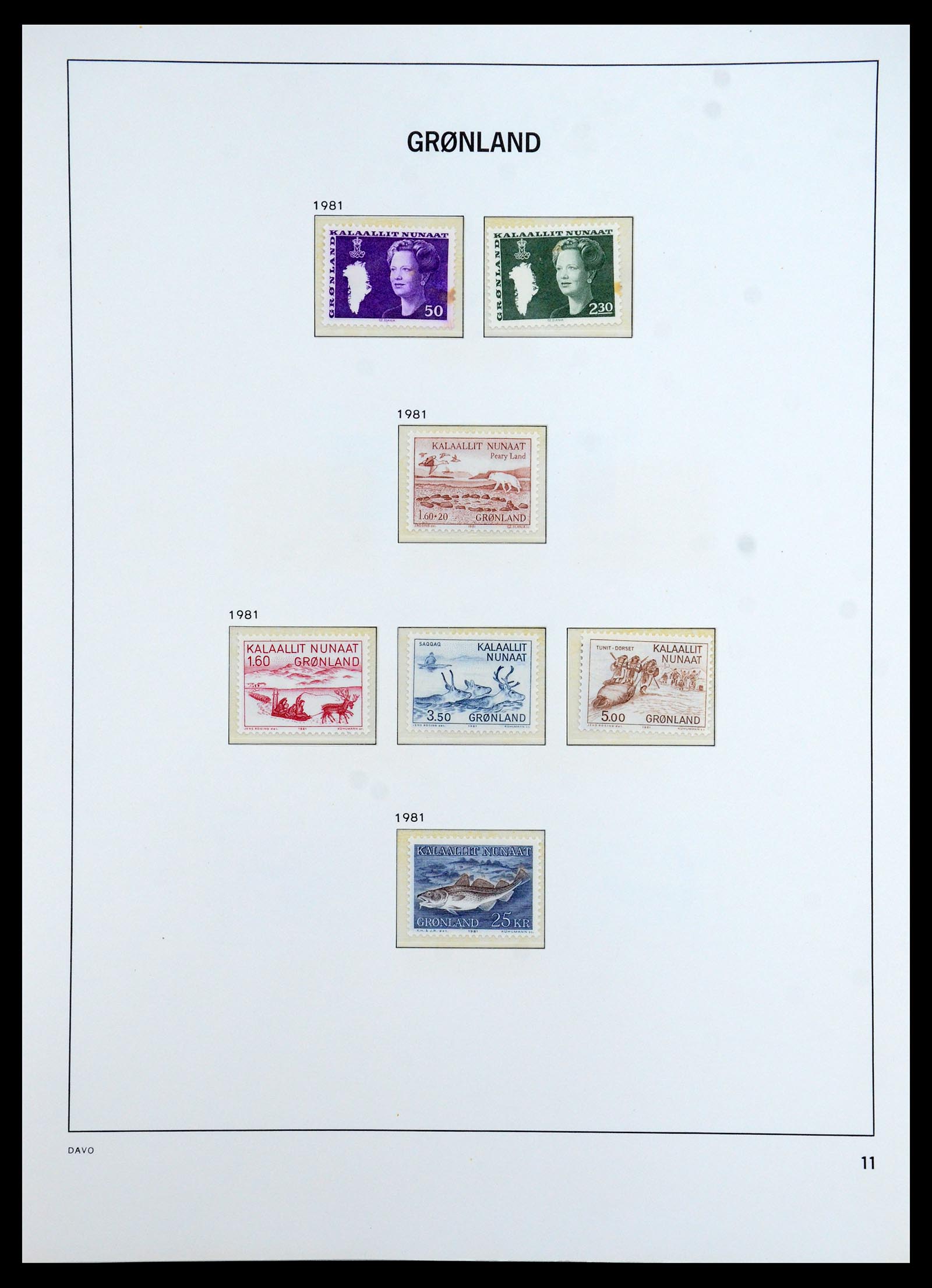 35773 011 - Postzegelverzameling 35773 Groenland 1905-1999.