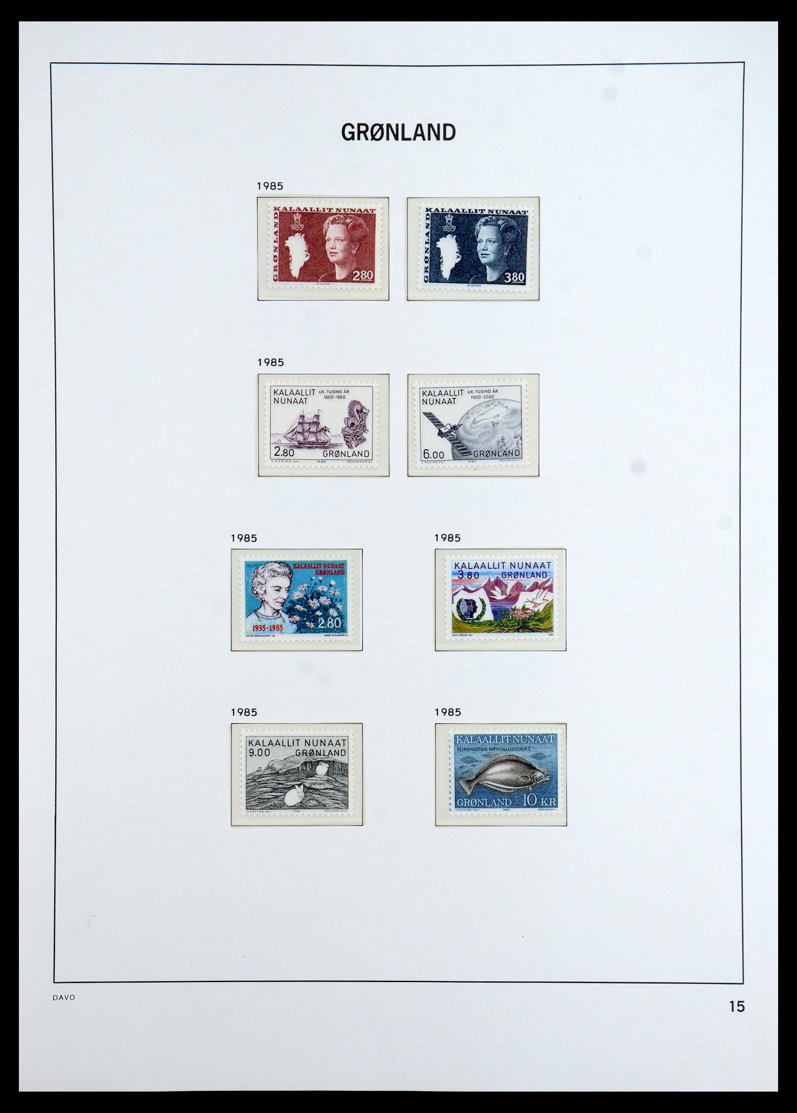 35773 015 - Postzegelverzameling 35773 Groenland 1905-1999.