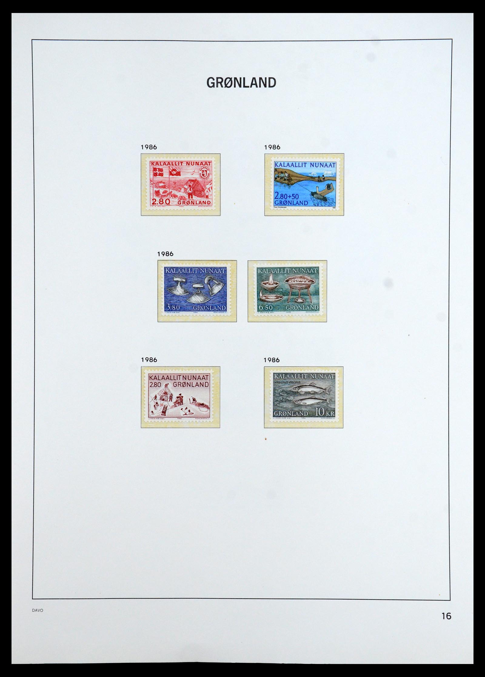 35773 016 - Postzegelverzameling 35773 Groenland 1905-1999.