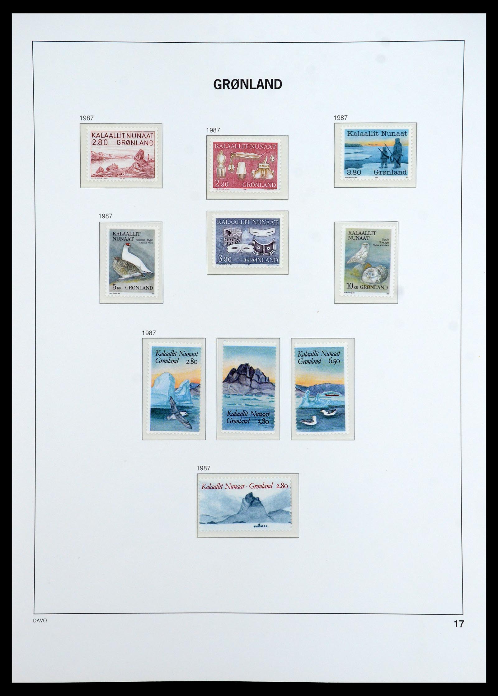 35773 017 - Postzegelverzameling 35773 Groenland 1905-1999.