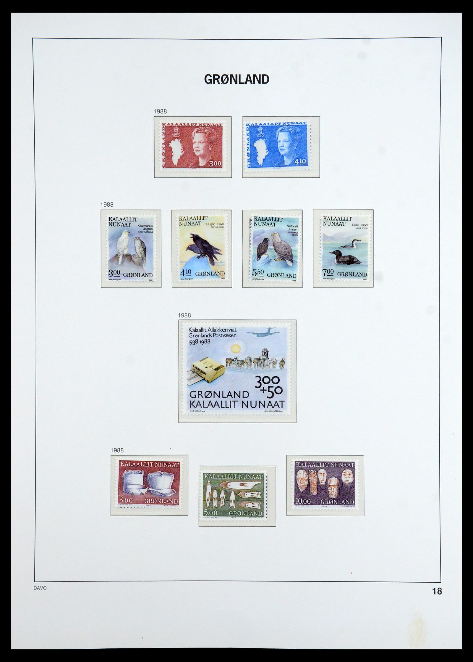 35773 018 - Postzegelverzameling 35773 Groenland 1905-1999.