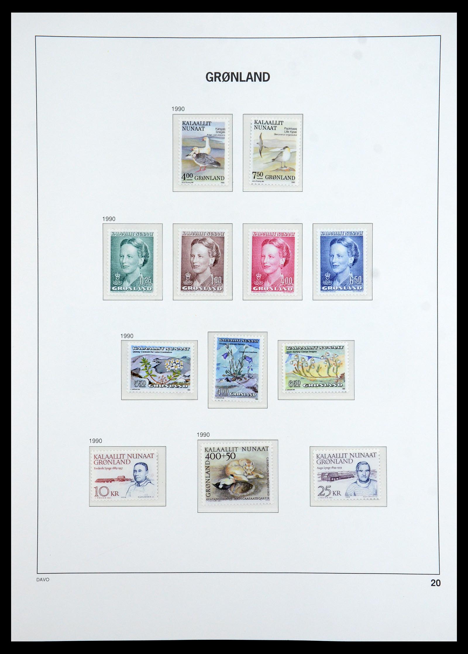 35773 020 - Postzegelverzameling 35773 Groenland 1905-1999.