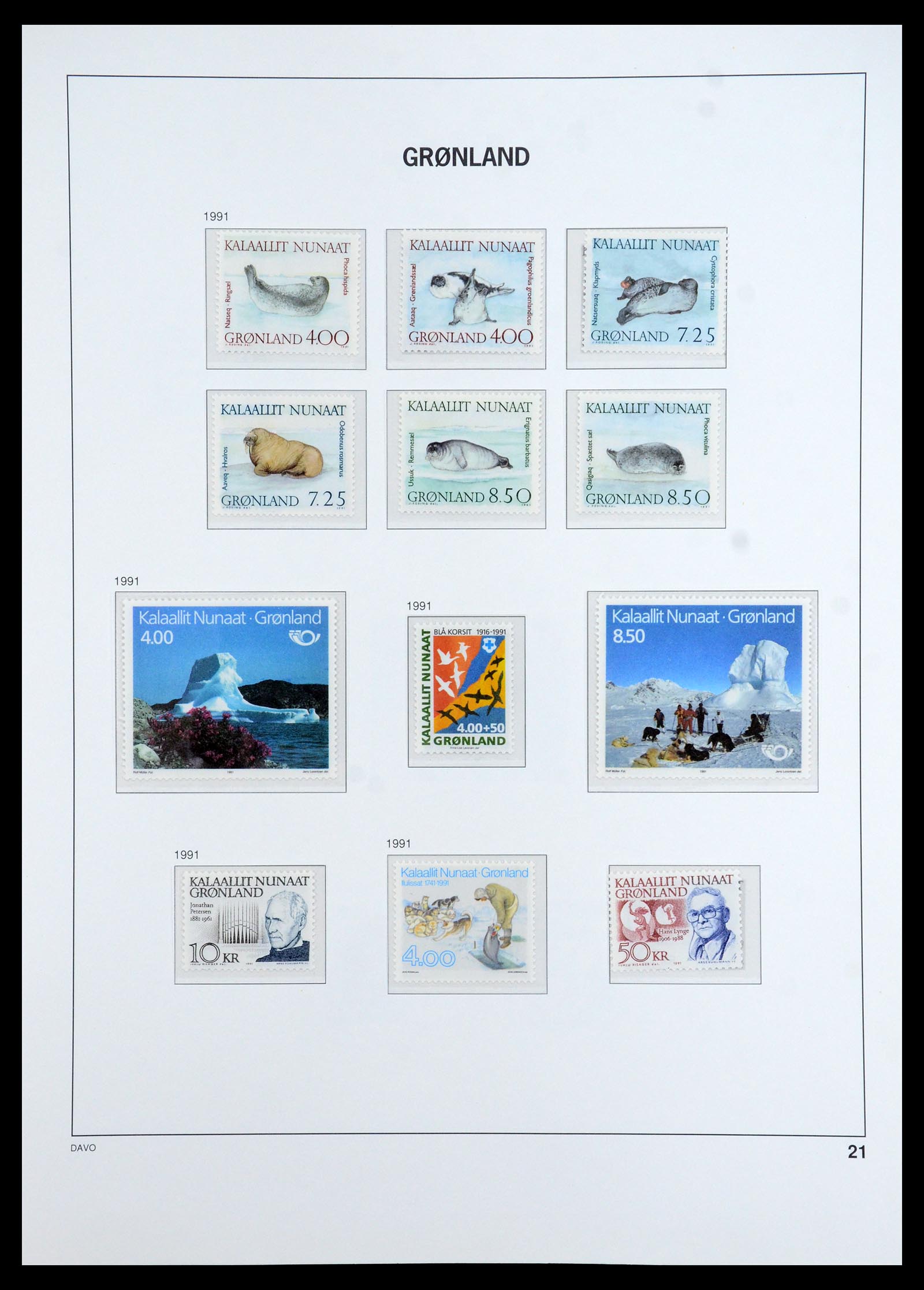 35773 021 - Postzegelverzameling 35773 Groenland 1905-1999.