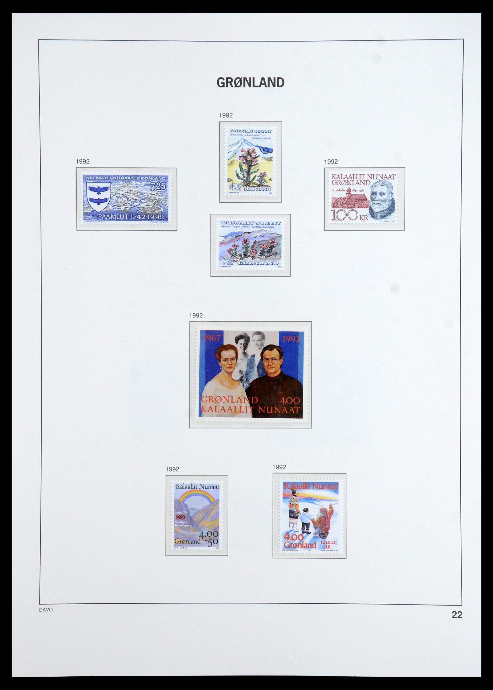 35773 022 - Postzegelverzameling 35773 Groenland 1905-1999.