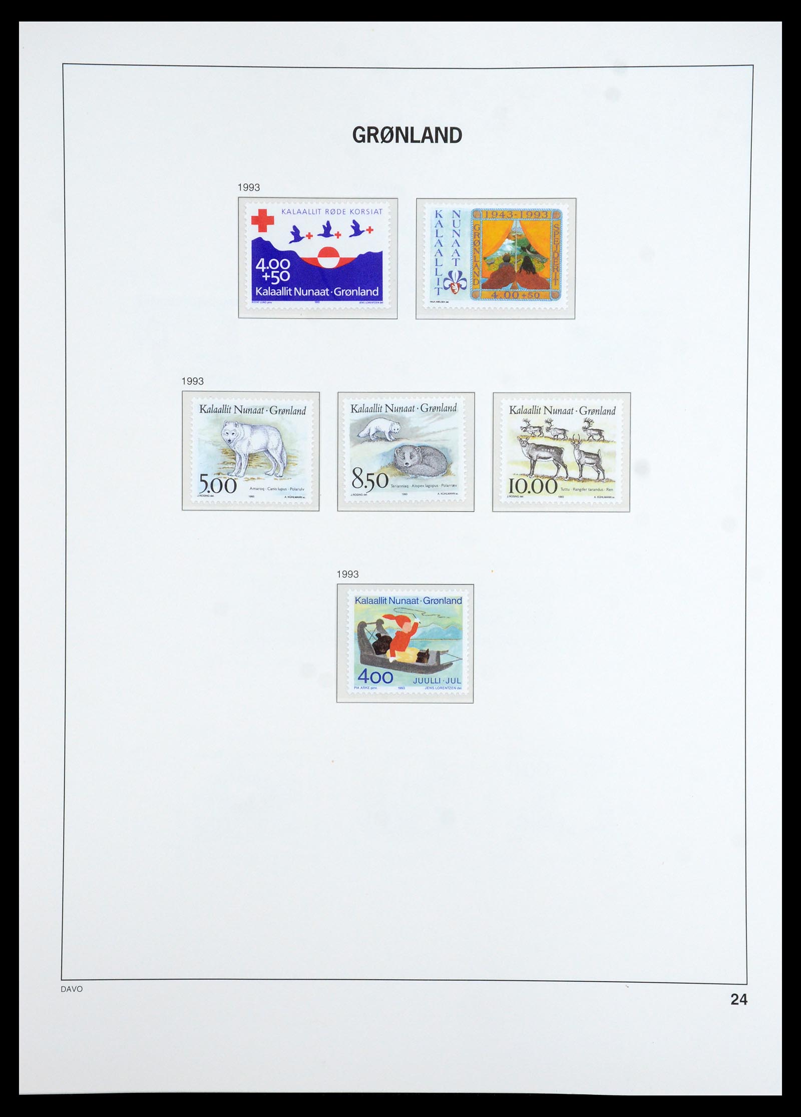 35773 024 - Postzegelverzameling 35773 Groenland 1905-1999.
