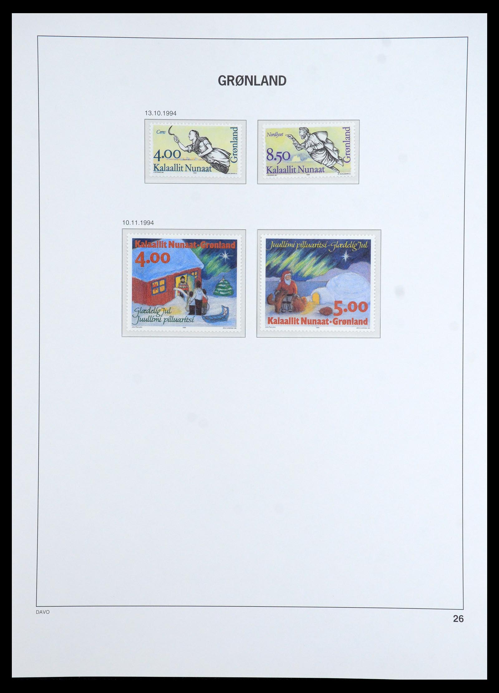 35773 026 - Postzegelverzameling 35773 Groenland 1905-1999.