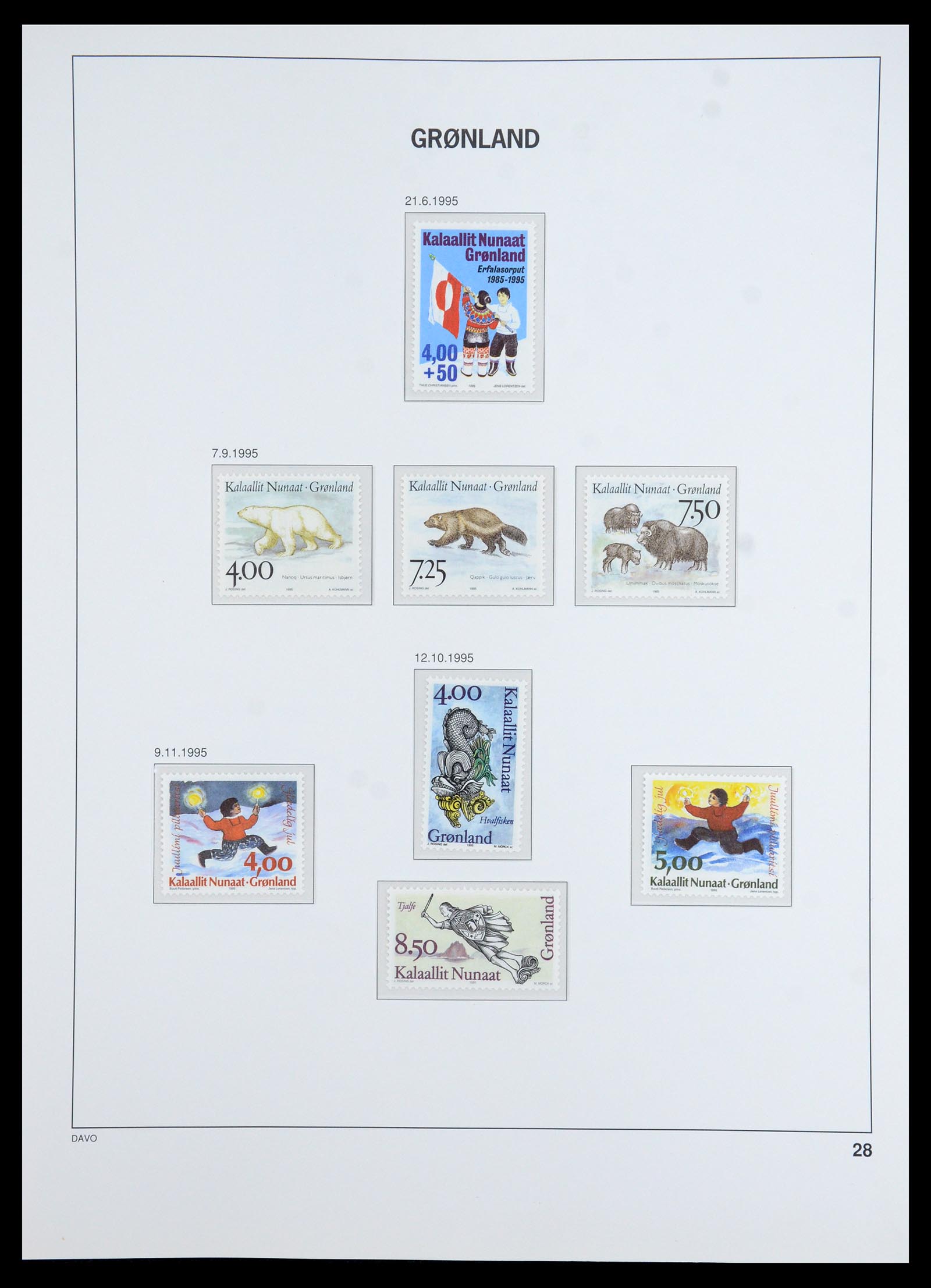 35773 028 - Postzegelverzameling 35773 Groenland 1905-1999.