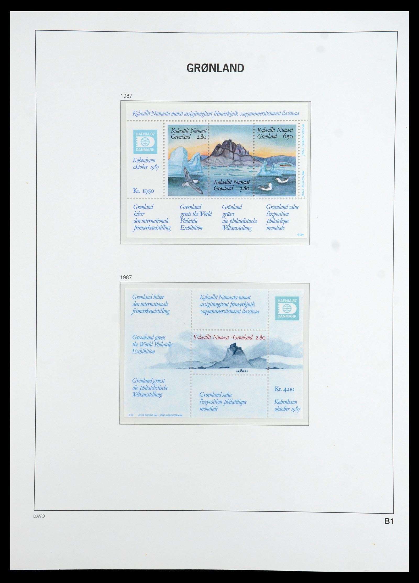 35773 037 - Postzegelverzameling 35773 Groenland 1905-1999.