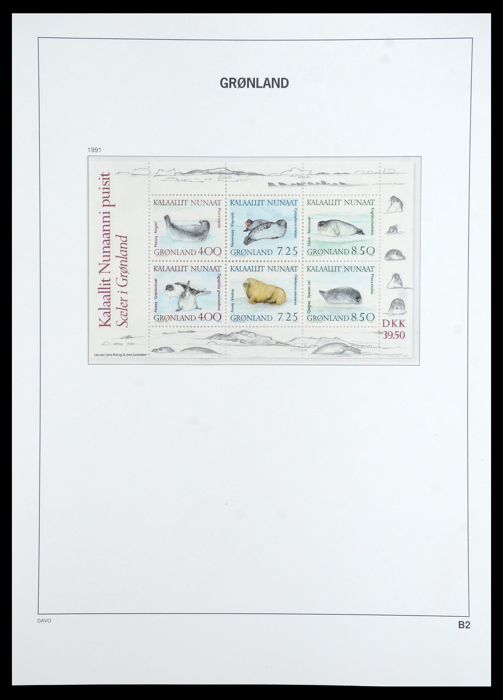 35773 038 - Postzegelverzameling 35773 Groenland 1905-1999.
