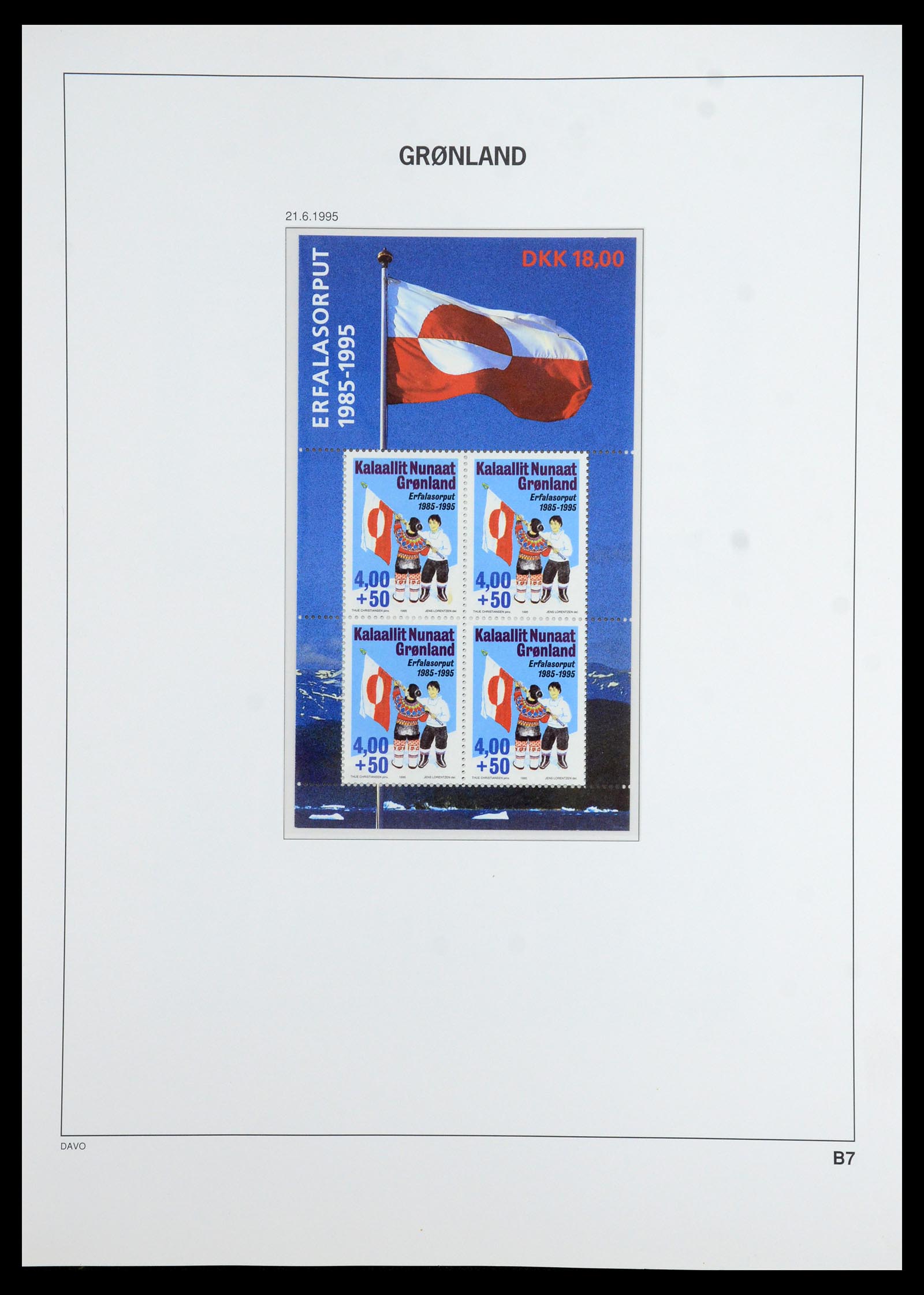 35773 043 - Postzegelverzameling 35773 Groenland 1905-1999.