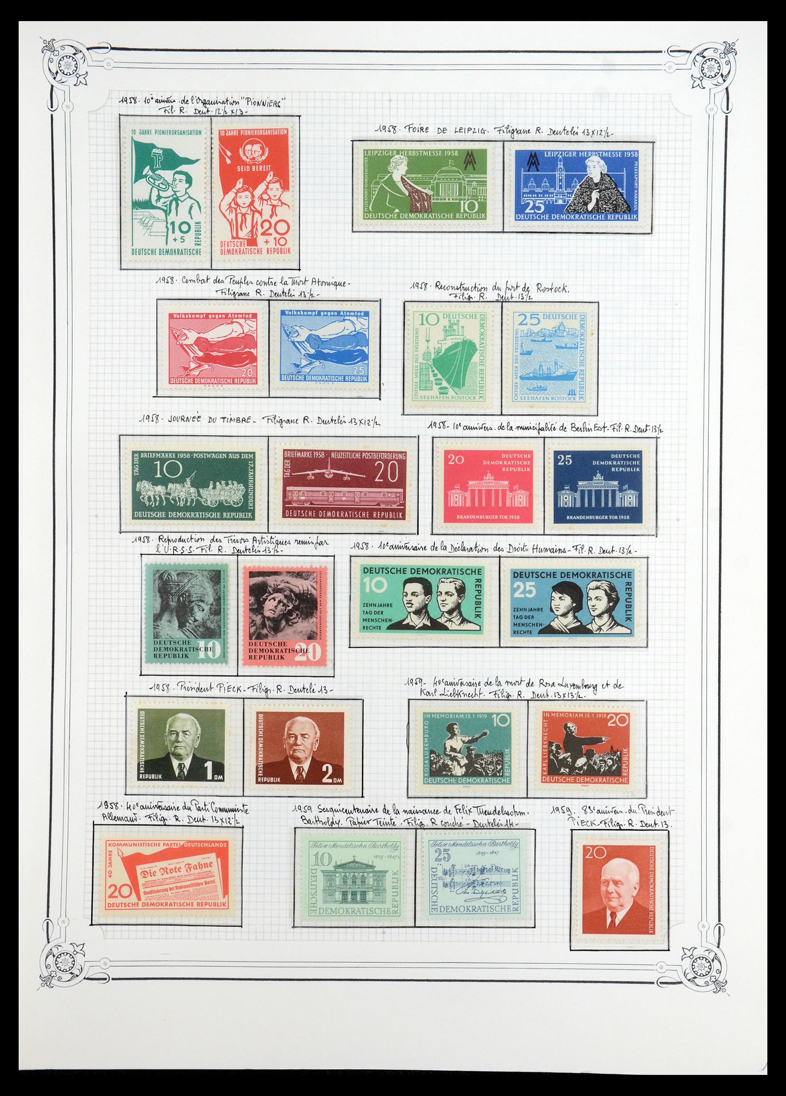 35774 019 - Stamp Collection 35774 GDR 1950-1990.