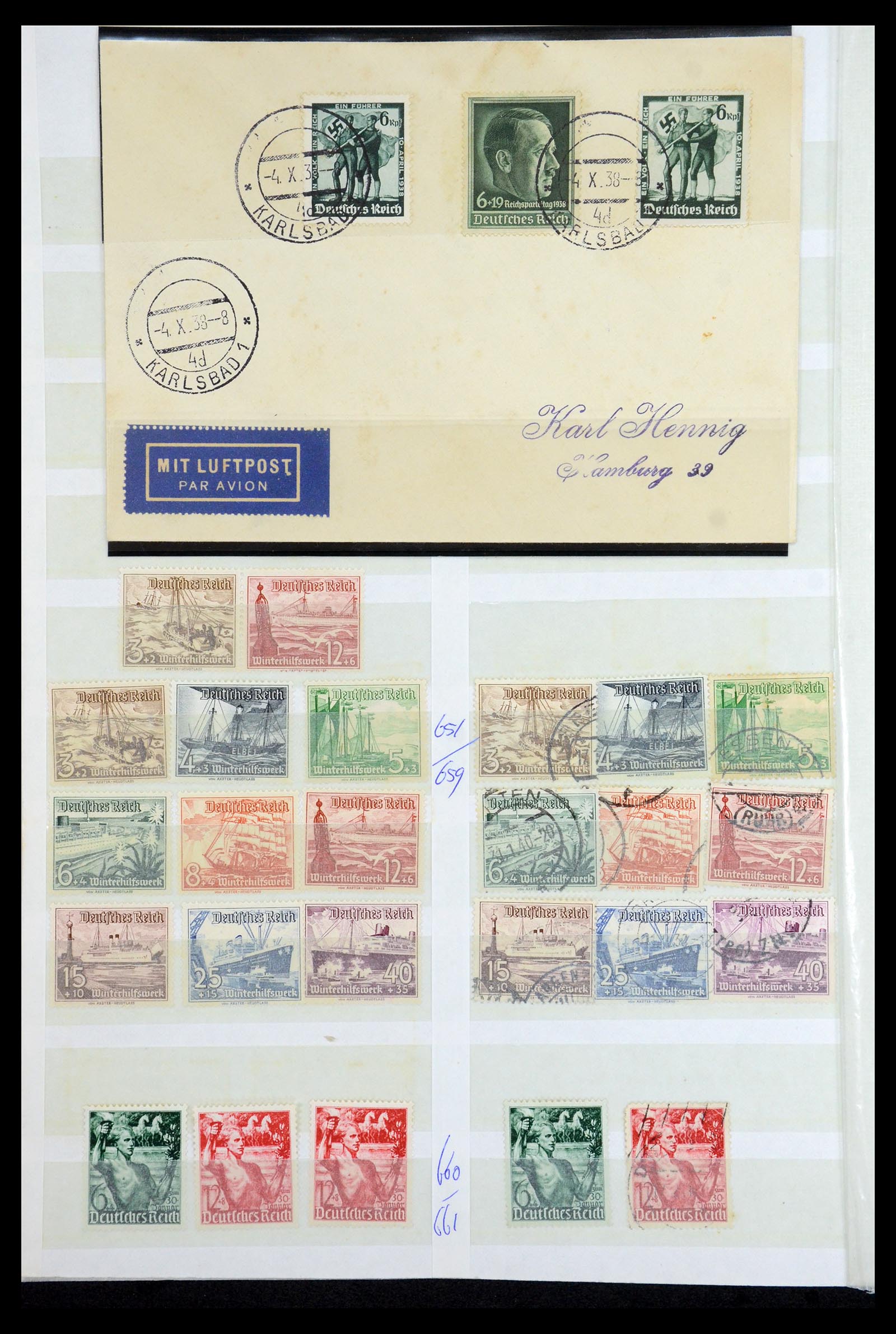 35775 042 - Postzegelverzameling 35775 Duitse Rijk 1872-1945.