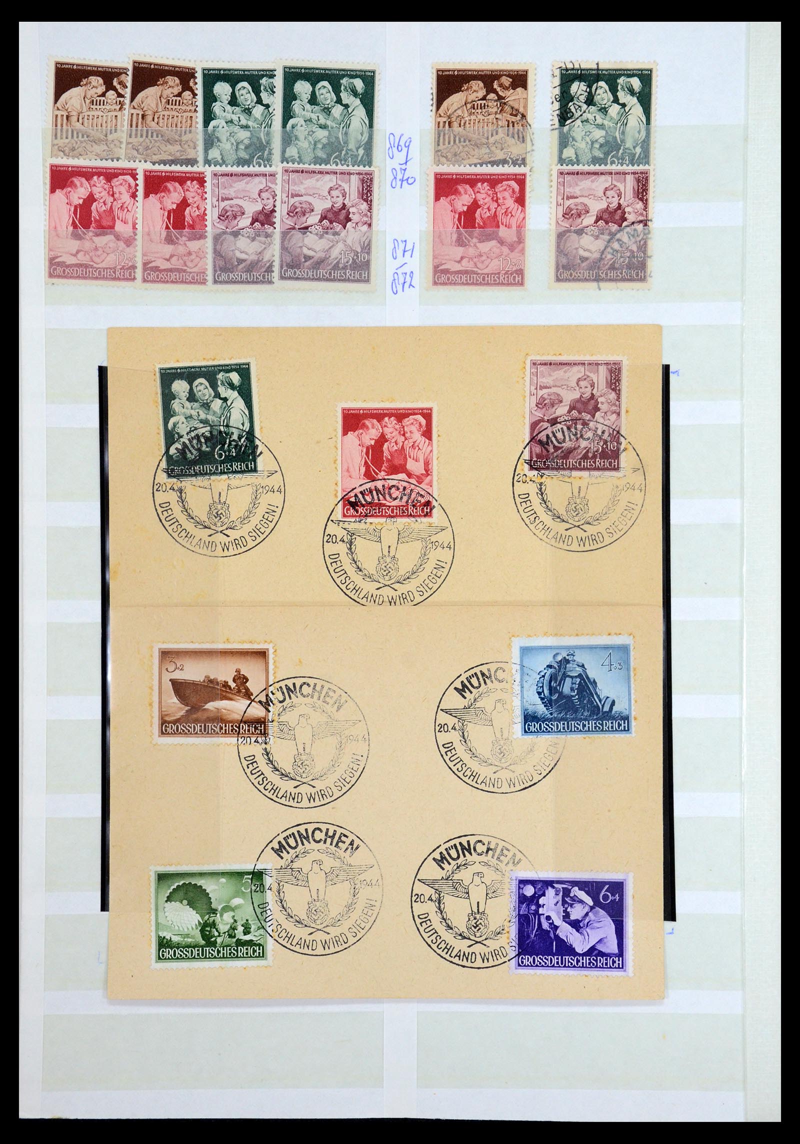 35775 058 - Postzegelverzameling 35775 Duitse Rijk 1872-1945.