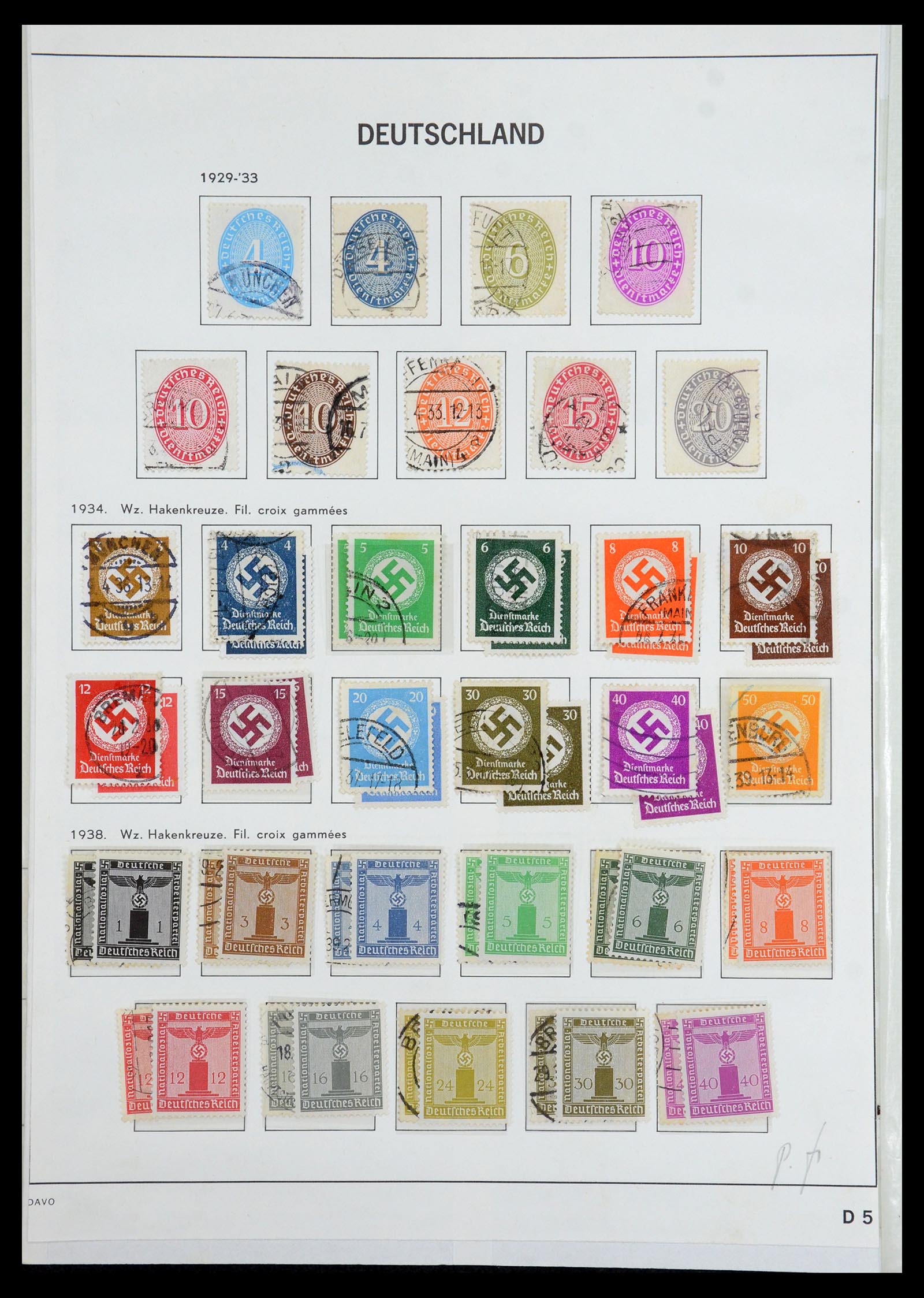 35775 073 - Postzegelverzameling 35775 Duitse Rijk 1872-1945.