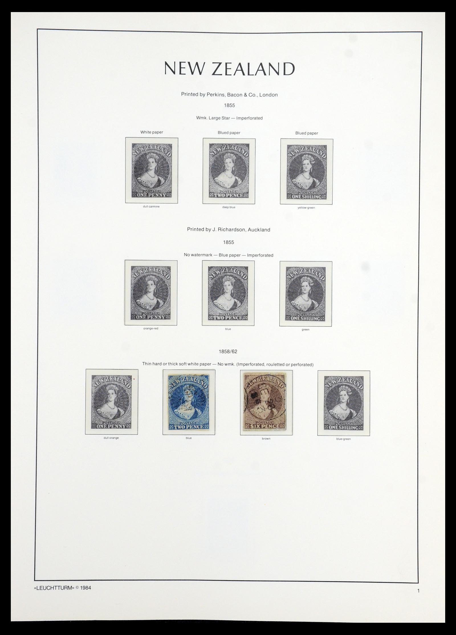 35776 001 - Stamp Collection 35776 New Zealand 1858-1994.